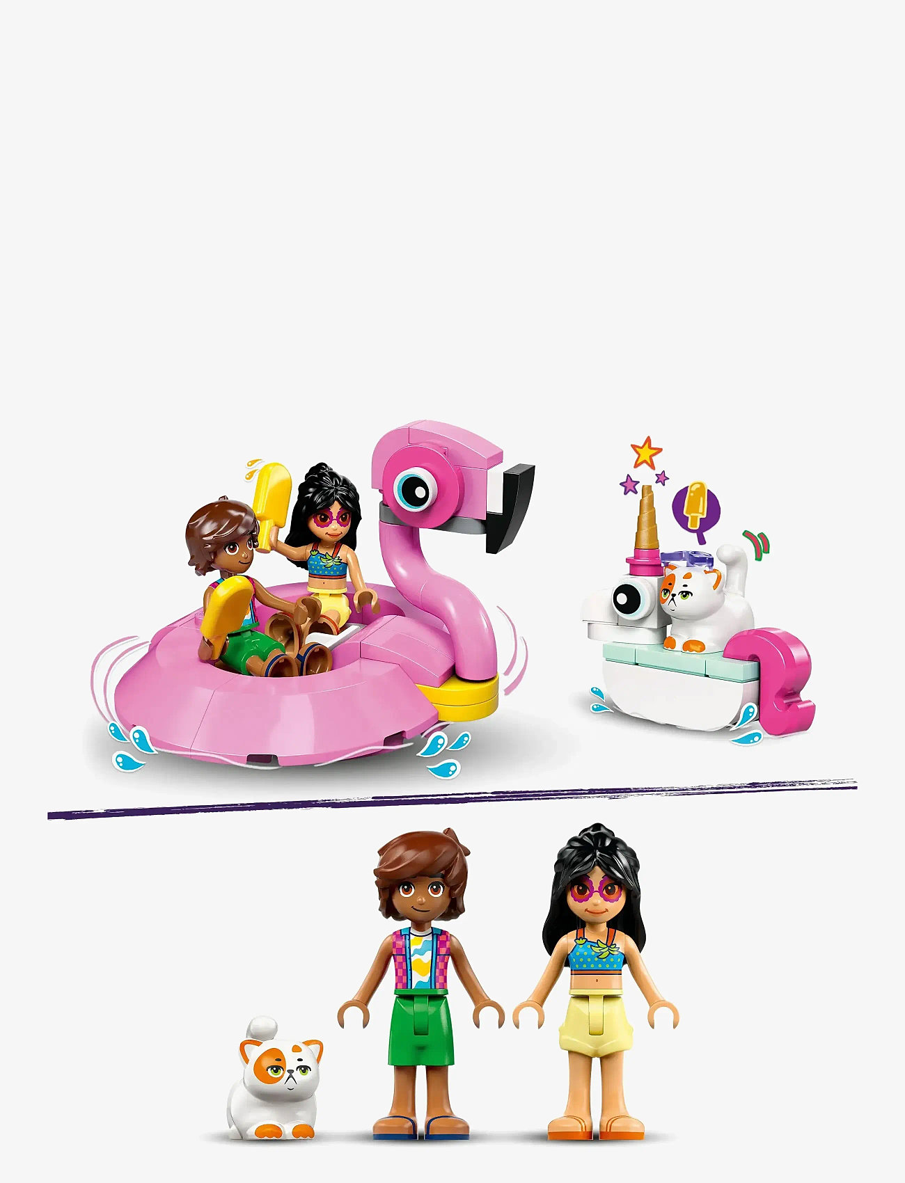 LEGO - Friends Unicorn & Flamingo Pool Party Toy Building Set 42658 - lego friends - multi - 4