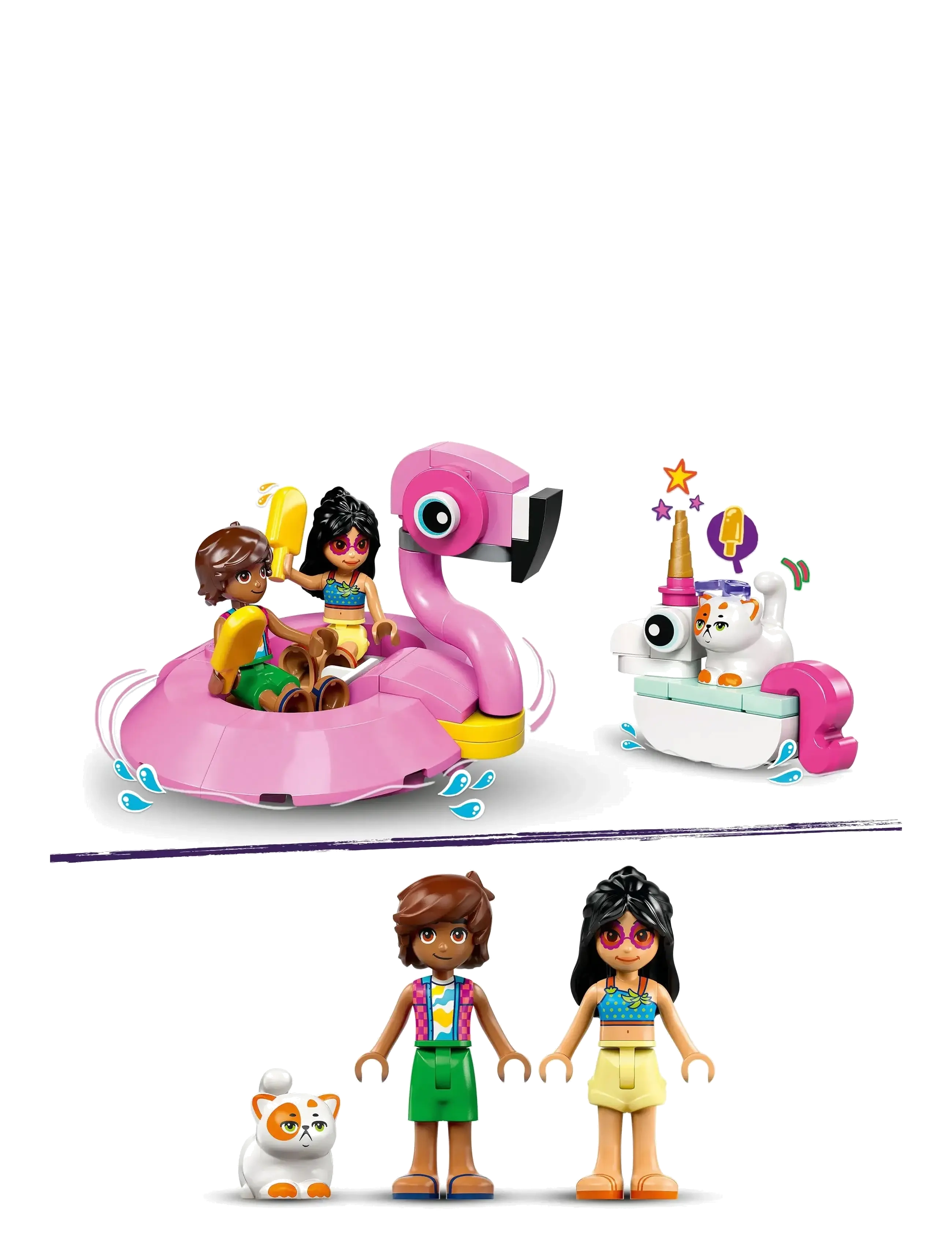 LEGO - Friends Unicorn & Flamingo Pool Party Toy Building Set 42658 - lego friends - multi - 4
