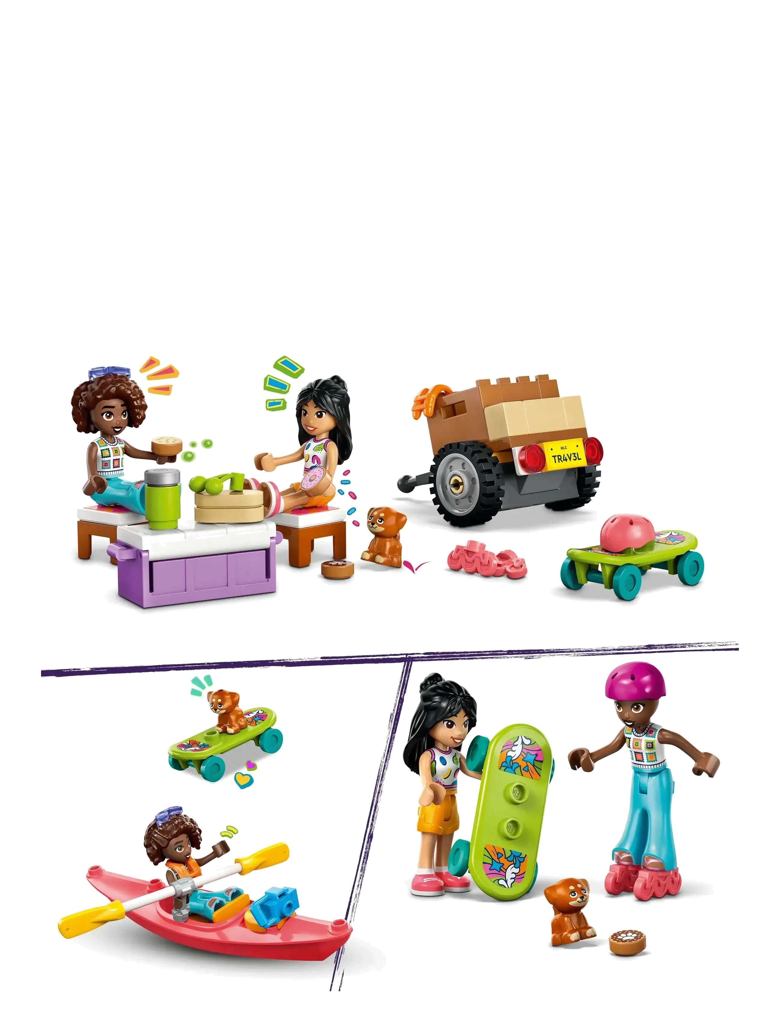 LEGO - Friends Friendship Road-Trip Travel Car Building Set 42659 - lego friends - multi - 3