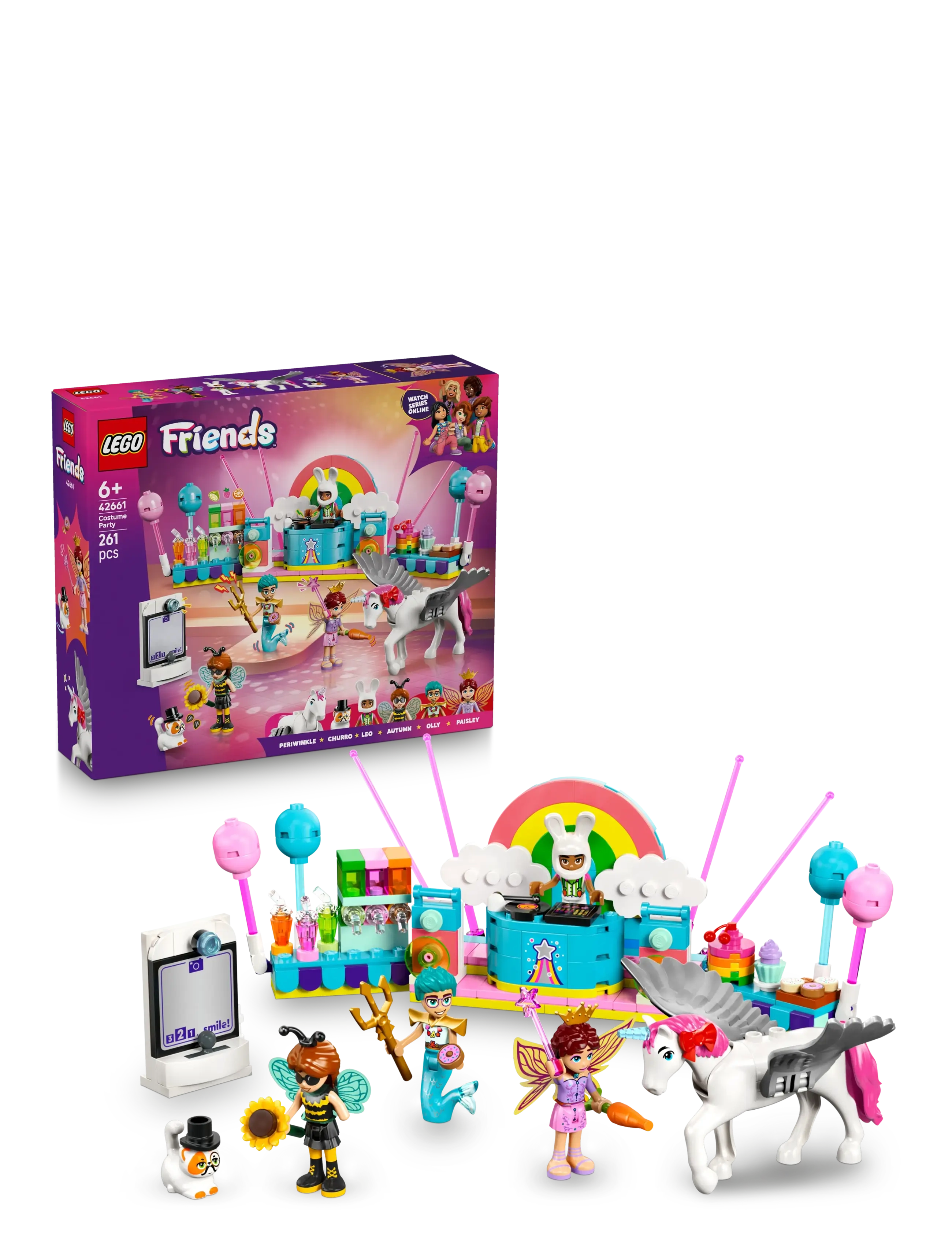 LEGO Udklædningsfest Med Enhjørning Og Fe 42661, One Size, Lego Spielzeug, Mehrfarbig/gemustert - friends, Kinder