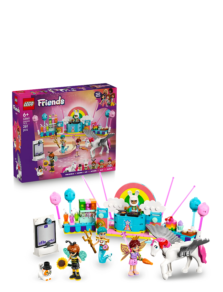 LEGO - Friends Costume Party with Unicorn & Fairy Pretend-Play Building Kit 42661 - lego friends - multi - 0