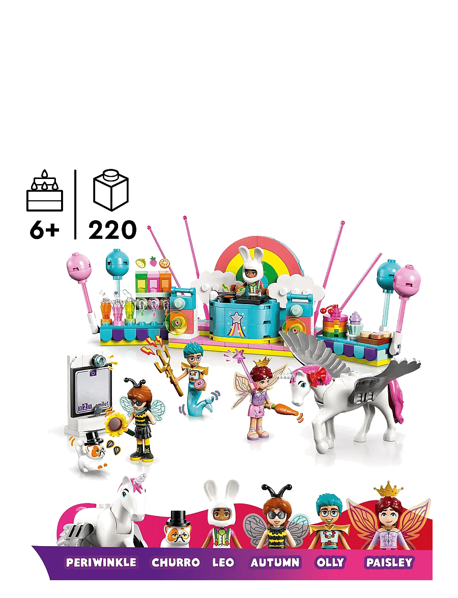 LEGO - Friends Costume Party with Unicorn & Fairy Pretend-Play Building Kit 42661 - lego friends - multi - 1