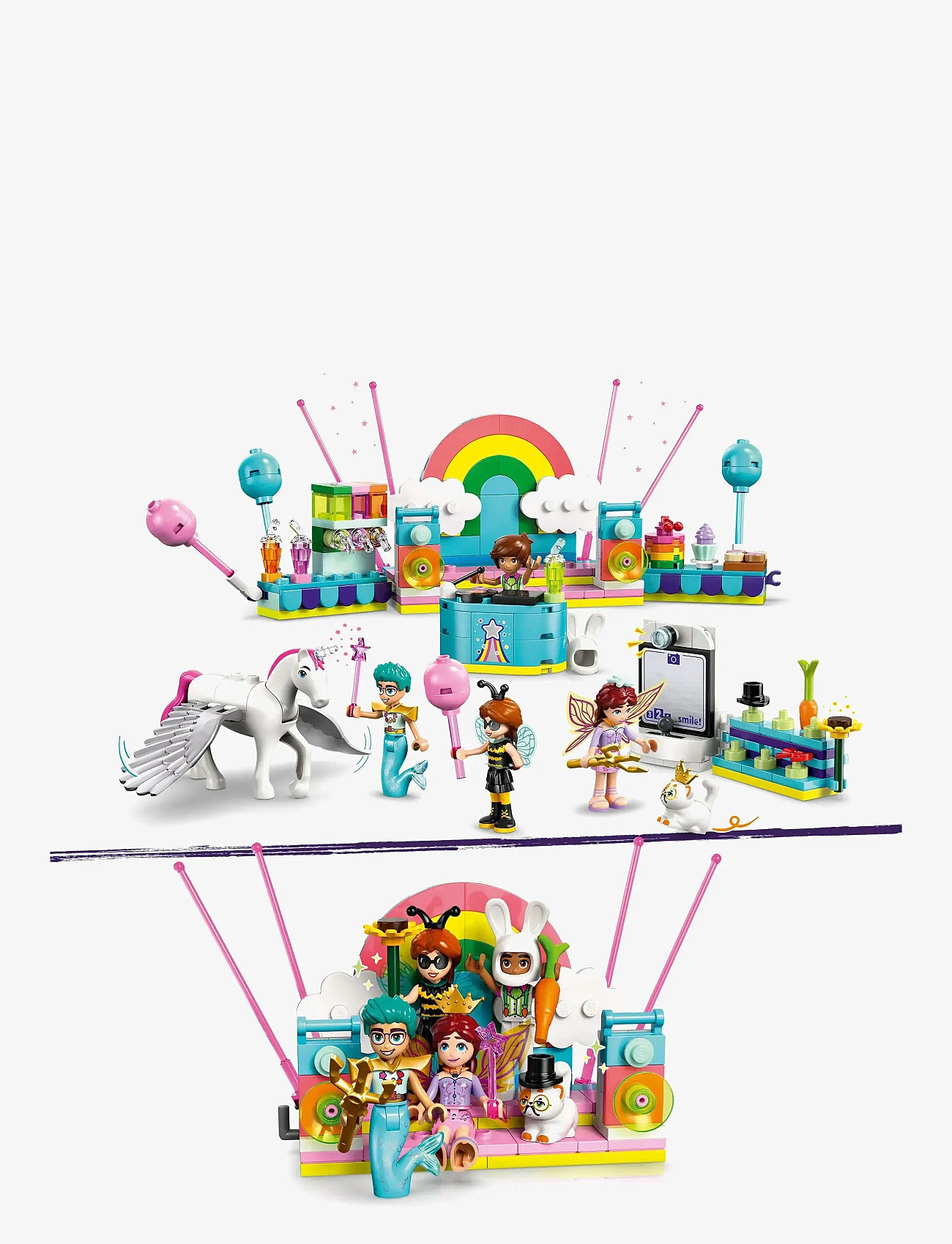 LEGO Friends Costume Party With Unicorn Fairy Pretend-play