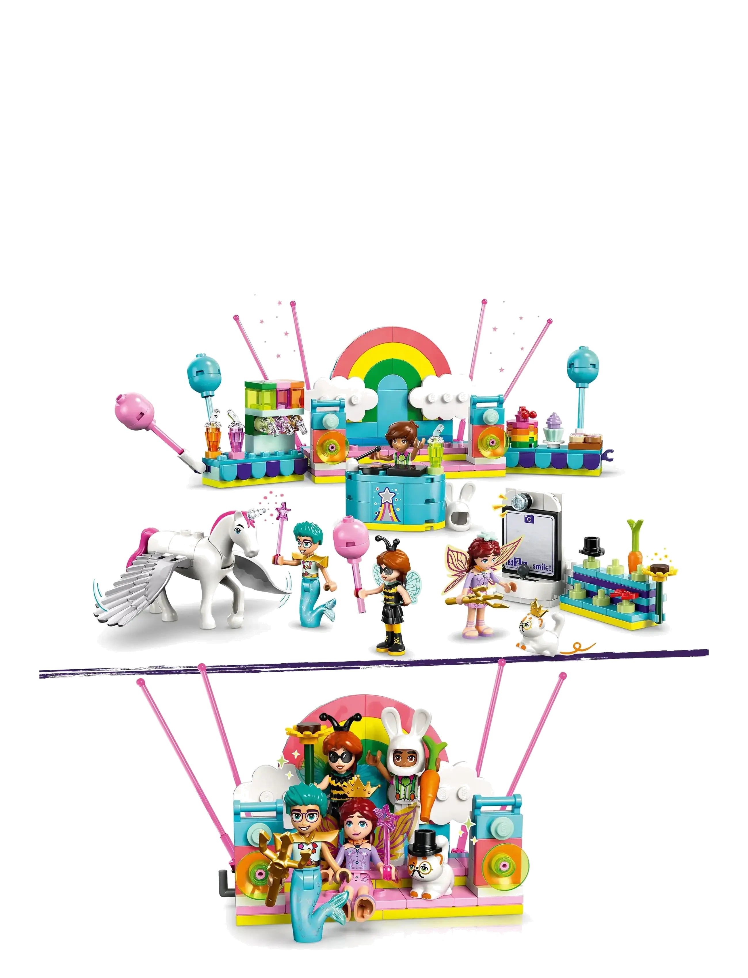 LEGO - Friends Costume Party with Unicorn & Fairy Pretend-Play Building Kit 42661 - lego friends - multi - 4