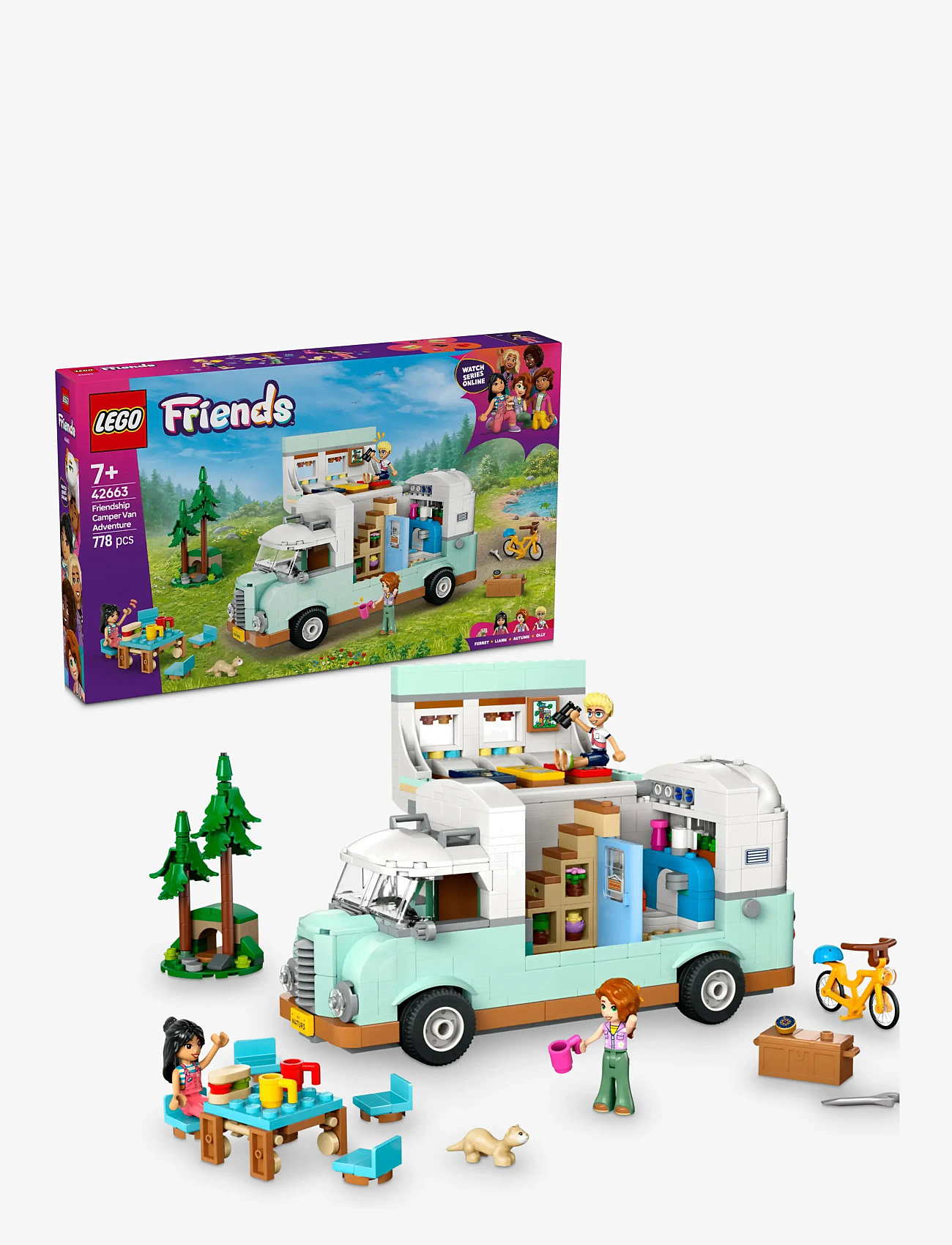 LEGO - Friends Friendship Camper Van Adventure Role-Play Building Set 42663 - multi - 0
