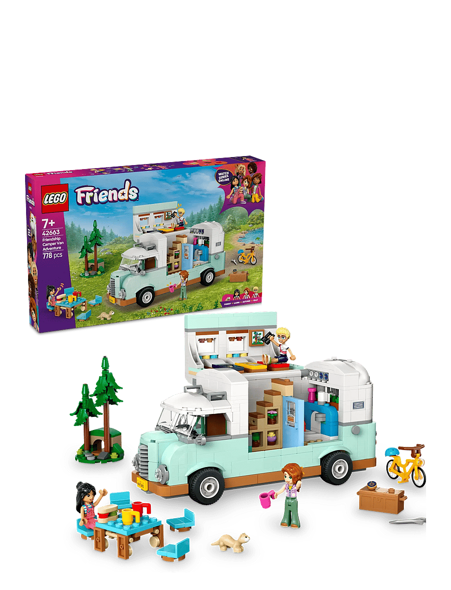 LEGO - Friends Friendship Camper Van Adventure Role-Play Building Set 42663 - lego® friends - multi - 0