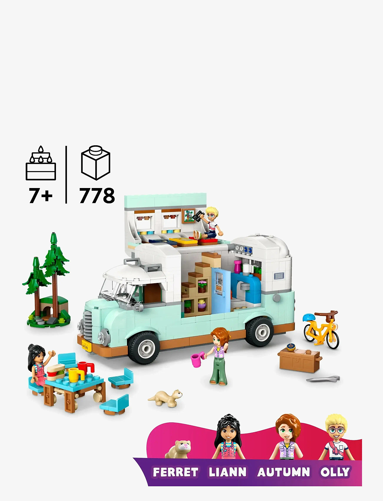 LEGO - Friends Friendship Camper Van Adventure Role-Play Building Set 42663 - multi - 1