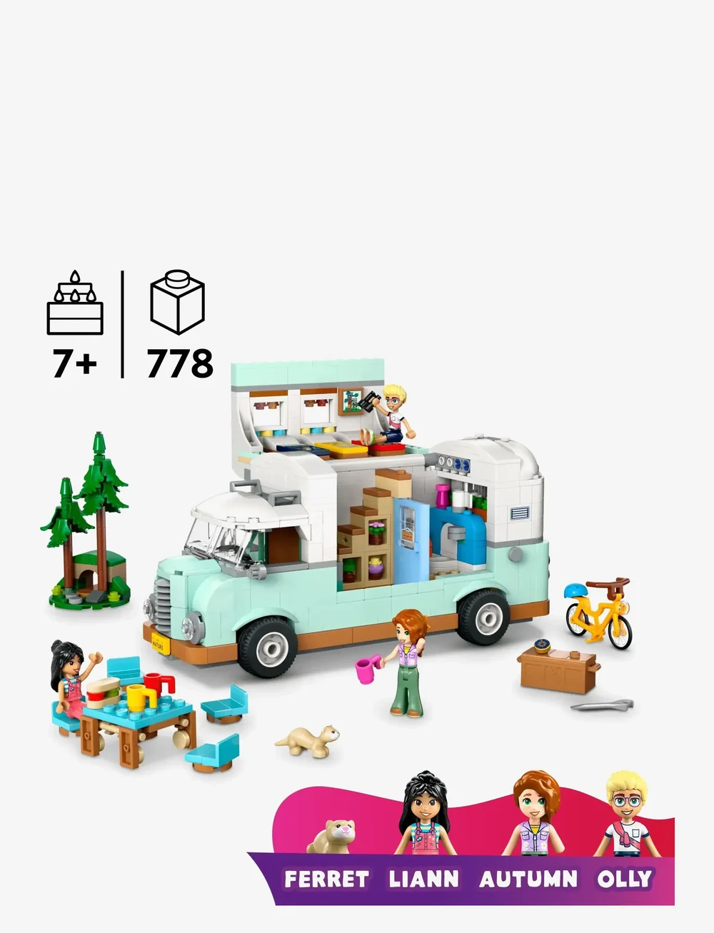 LEGO - Friends Friendship Camper Van Adventure Role-Play Building Set 42663 - lego friends - multi - 1