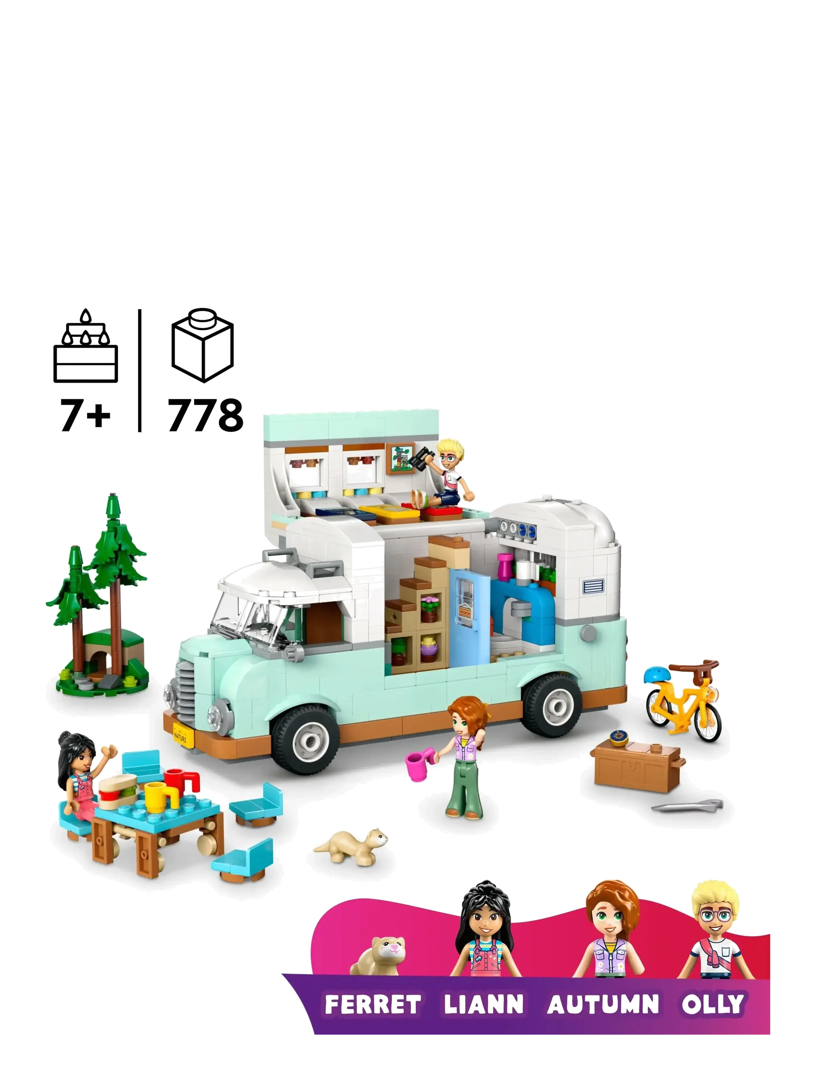 LEGO - Friends Friendship Camper Van Adventure Role-Play Building Set 42663 - lego® friends - multi - 1