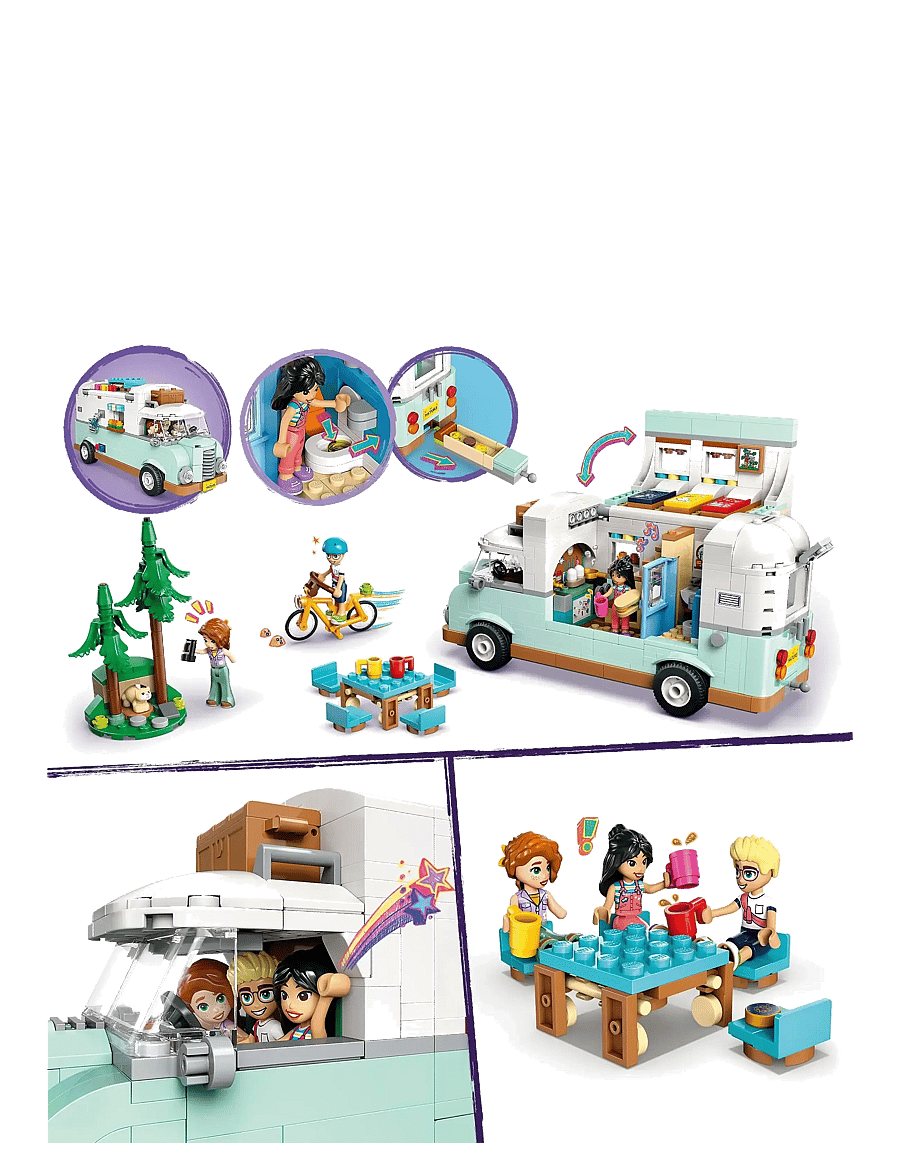 LEGO - Friends Friendship Camper Van Adventure Role-Play Building Set 42663 - lego® friends - multi - 4