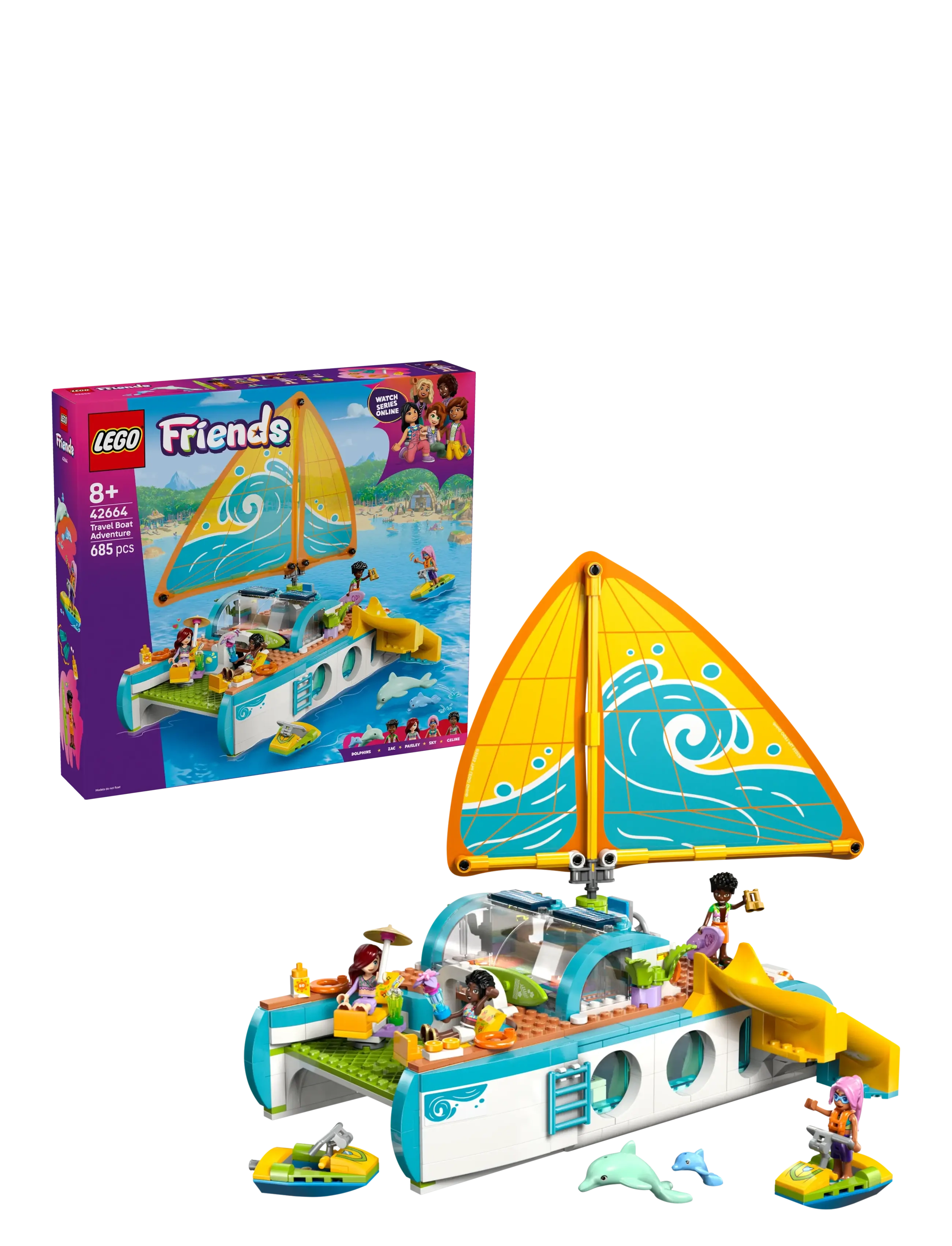 LEGO Eventyrfyldt Bådrejse 42664, One Size, Lego Spielzeug, Mehrfarbig/gemustert - friends, Kinder