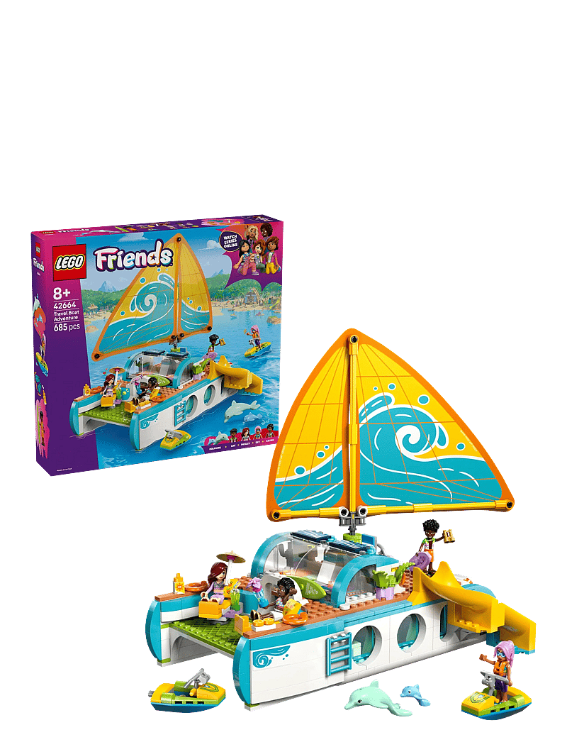LEGO - Friends Travel Boat Adventure Building Kit Role-Play Toy 42664 - lego friends - multi - 0