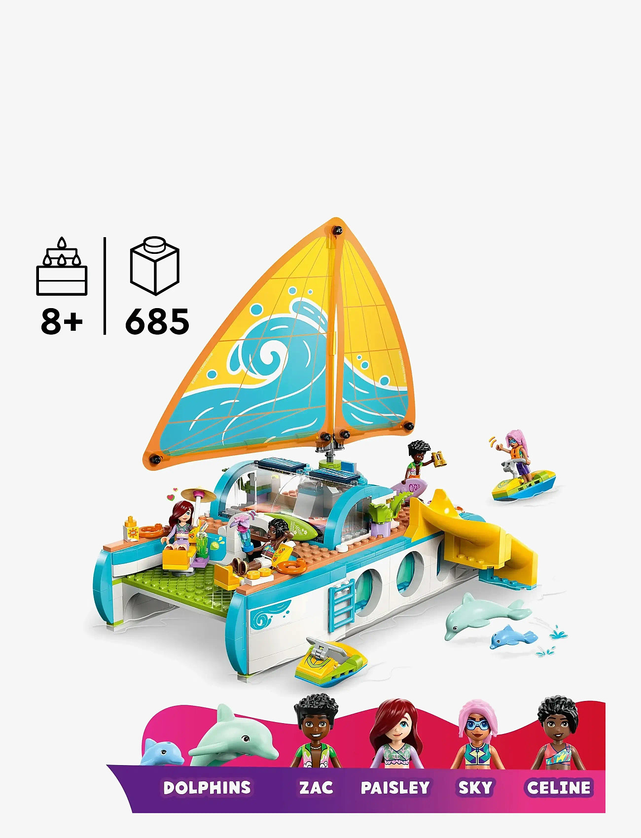 LEGO - Friends Travel Boat Adventure Building Kit Role-Play Toy 42664 - lego friends - multi - 1