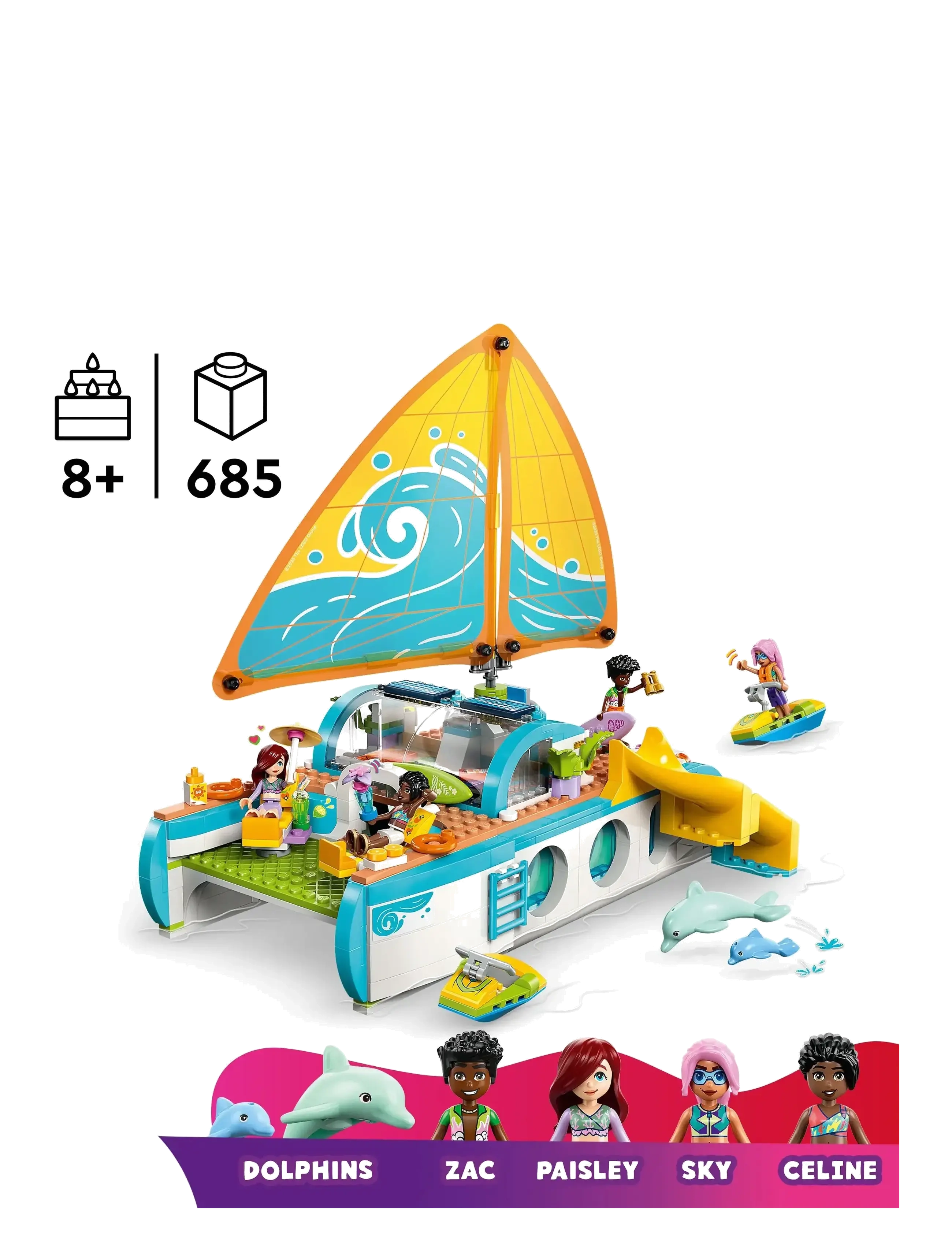 LEGO - Friends Travel Boat Adventure Building Kit Role-Play Toy 42664 - lego friends - multi - 1