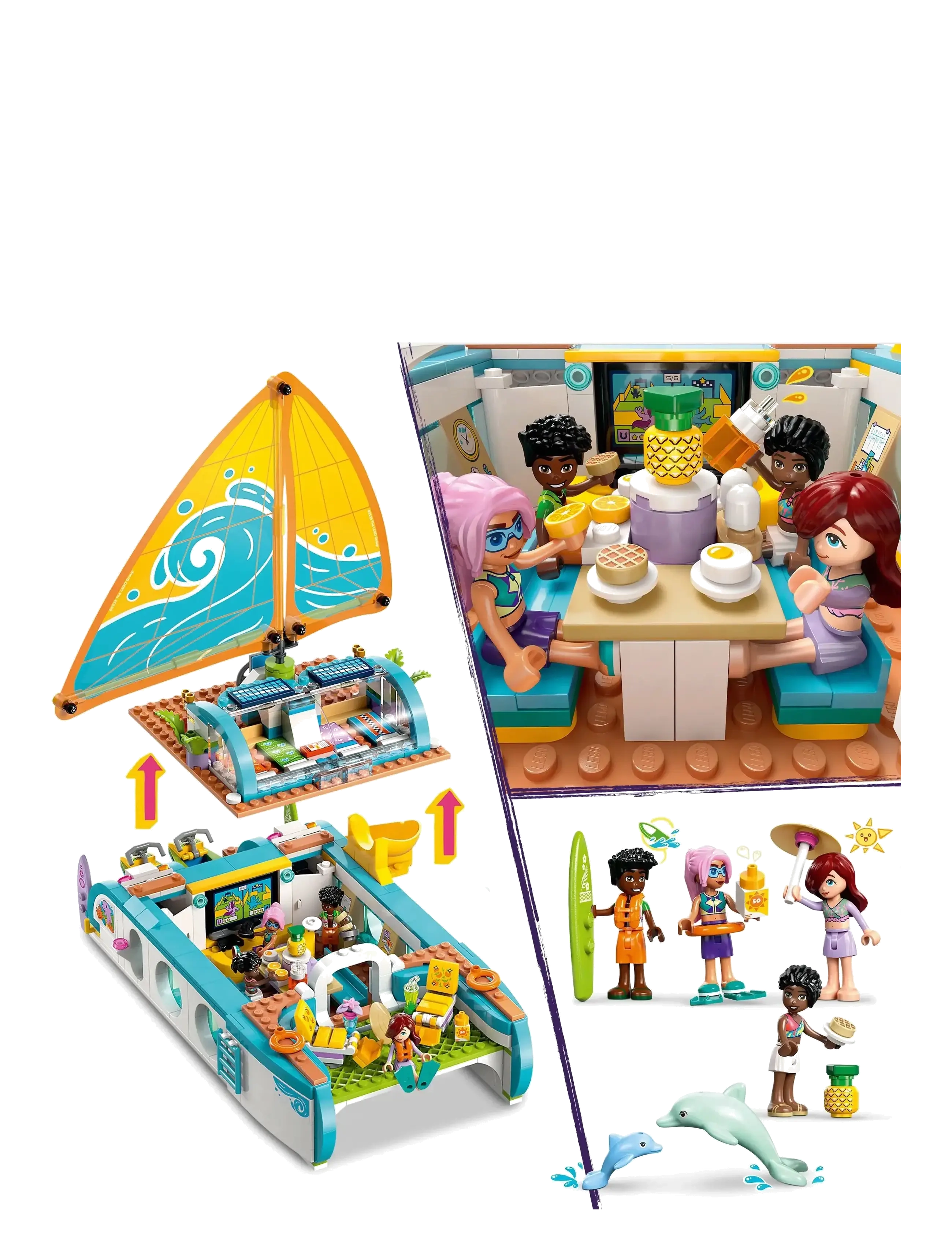 LEGO - Friends Travel Boat Adventure Building Kit Role-Play Toy 42664 - lego friends - multi - 5