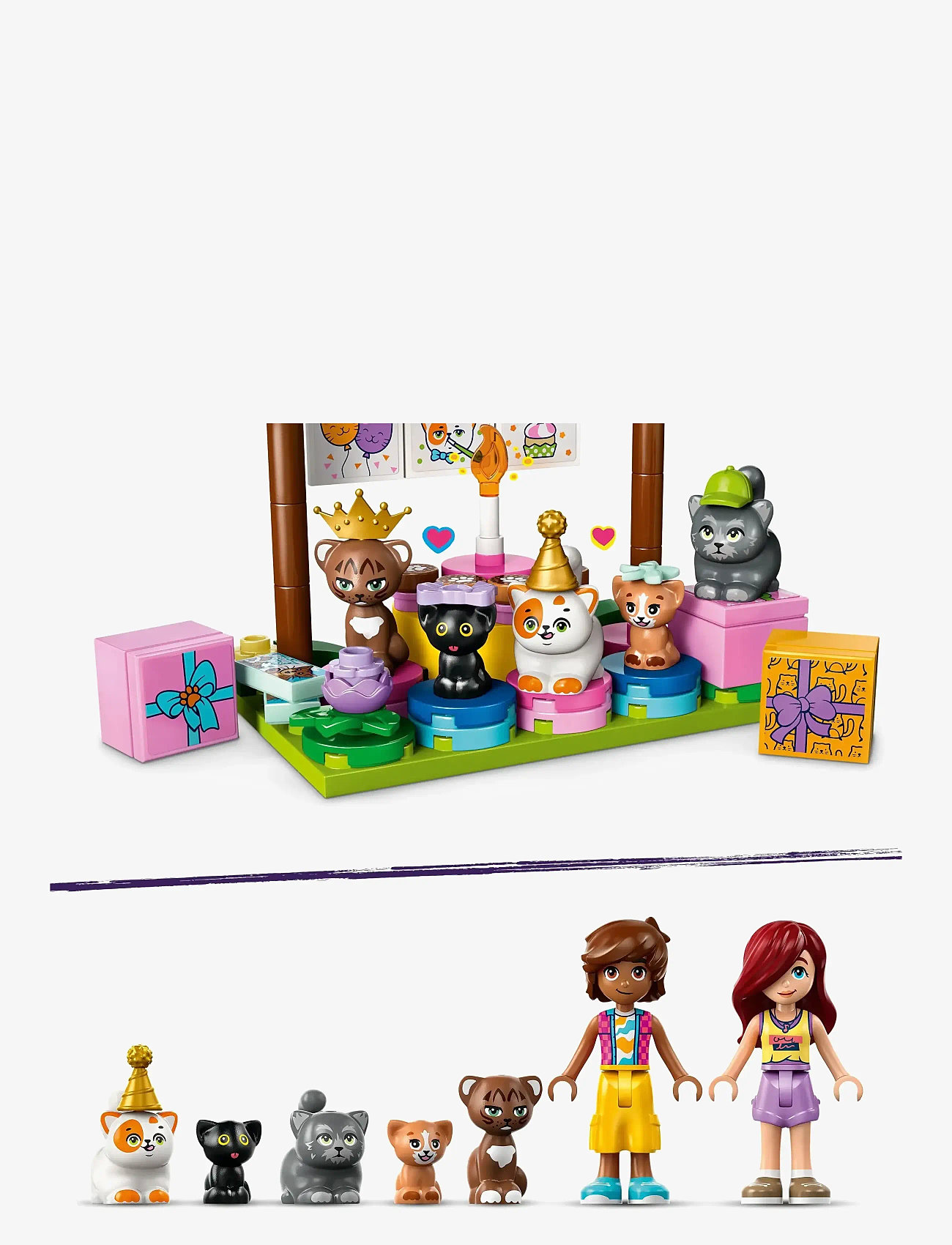 LEGO - Friends Cat Birthday Party & Tree House Building Kit Toy 42666 - lego friends - multi - 4