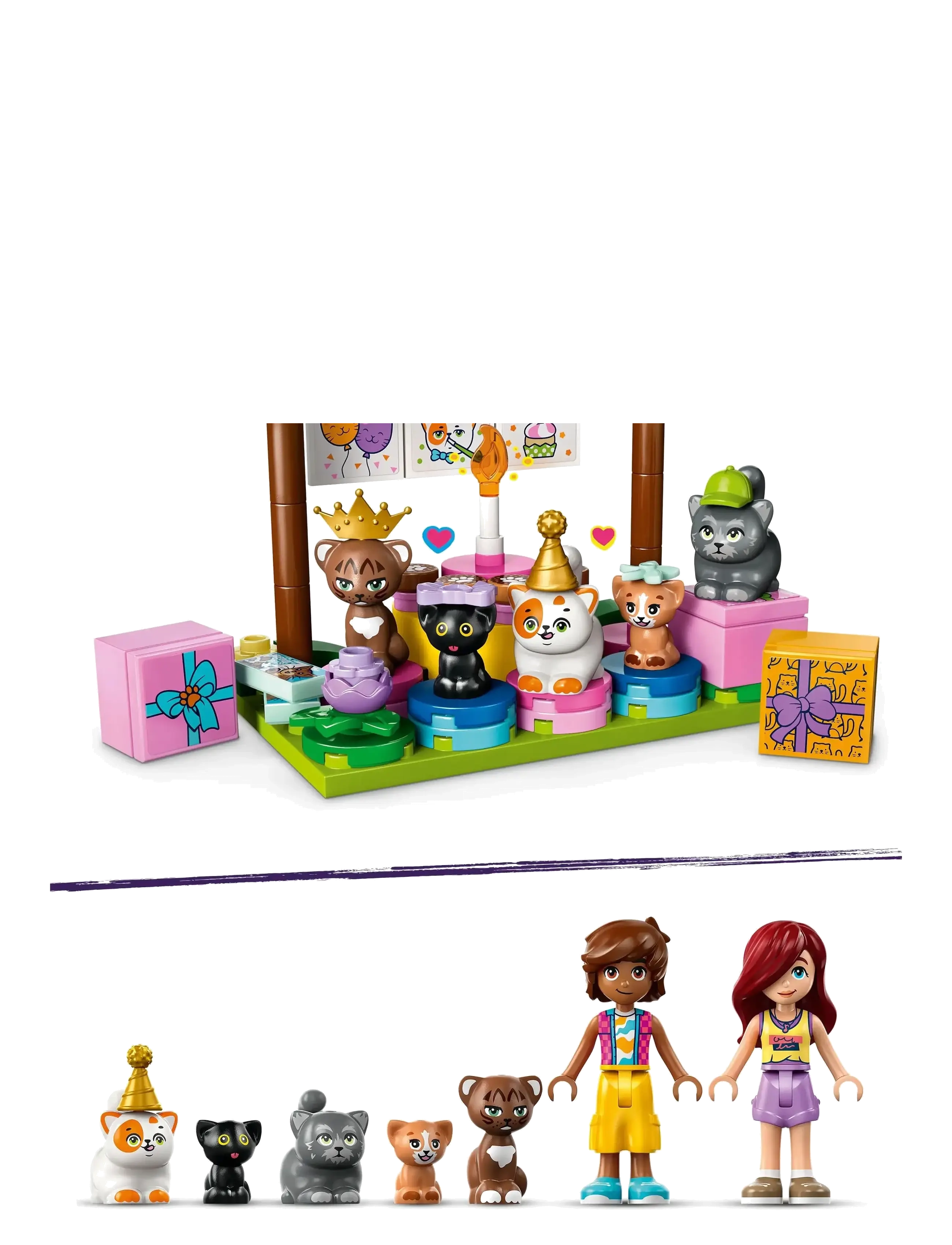 LEGO - Friends Cat Birthday Party & Tree House Building Kit Toy 42666 - lego friends - multi - 4