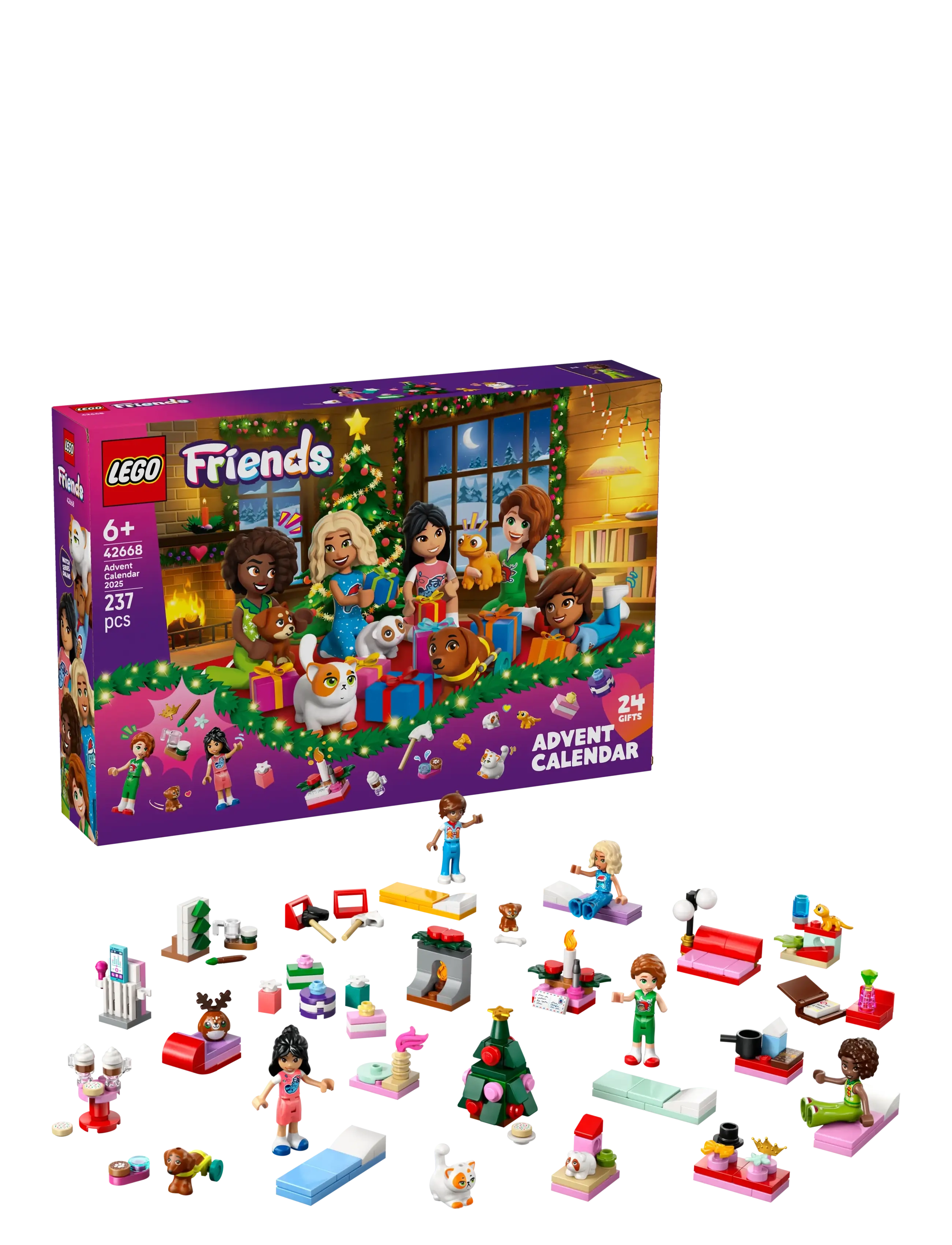 LEGO Friends Advent Calendar 2025 Christmas 42668 Patterned - One Size - Kinder