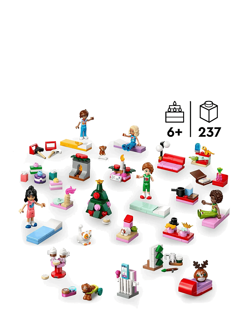 LEGO - Friends Advent Calendar 2025 Christmas Toy Building Set 42668 - lego friends - multi - 1