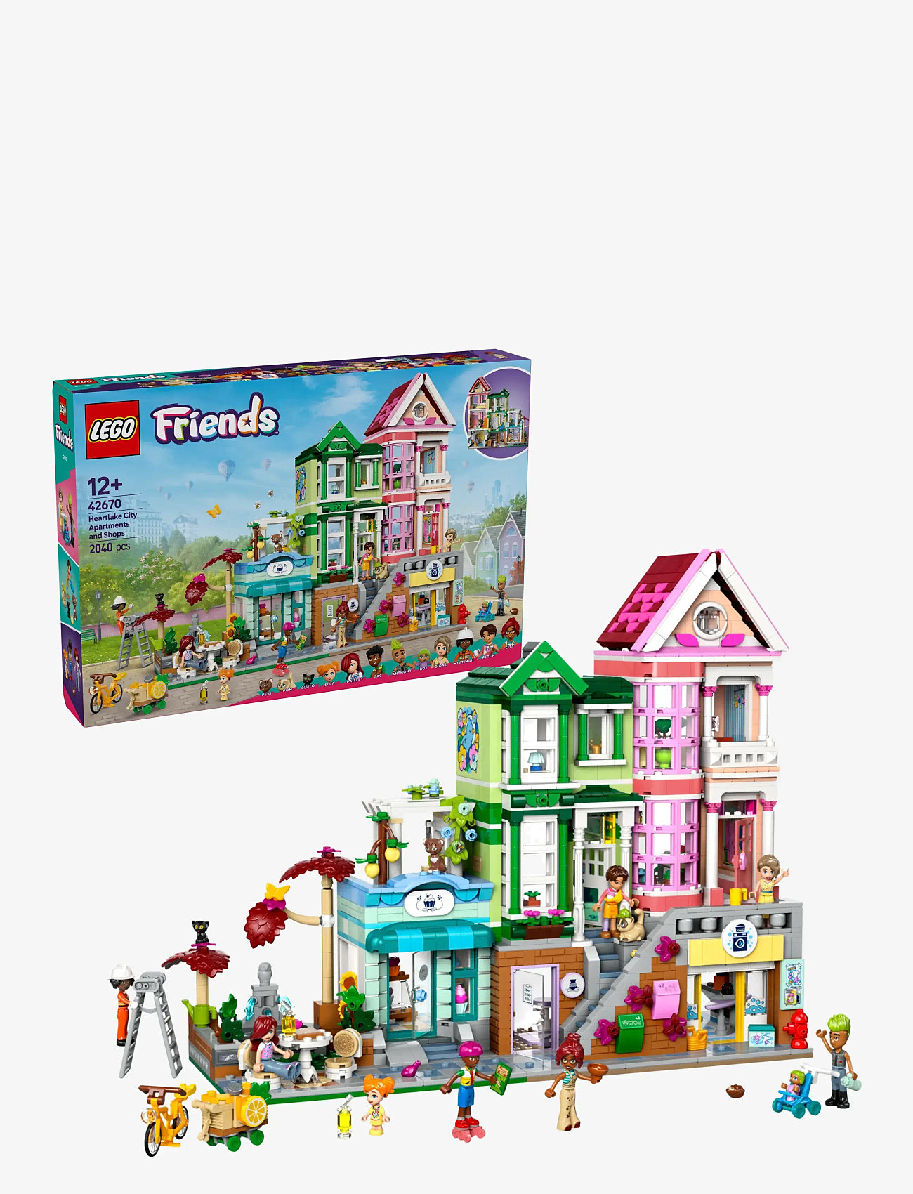 LEGO - Friends Heartlake City Apartments and Shops Model Kit 42670 - lego friends - multi - 0