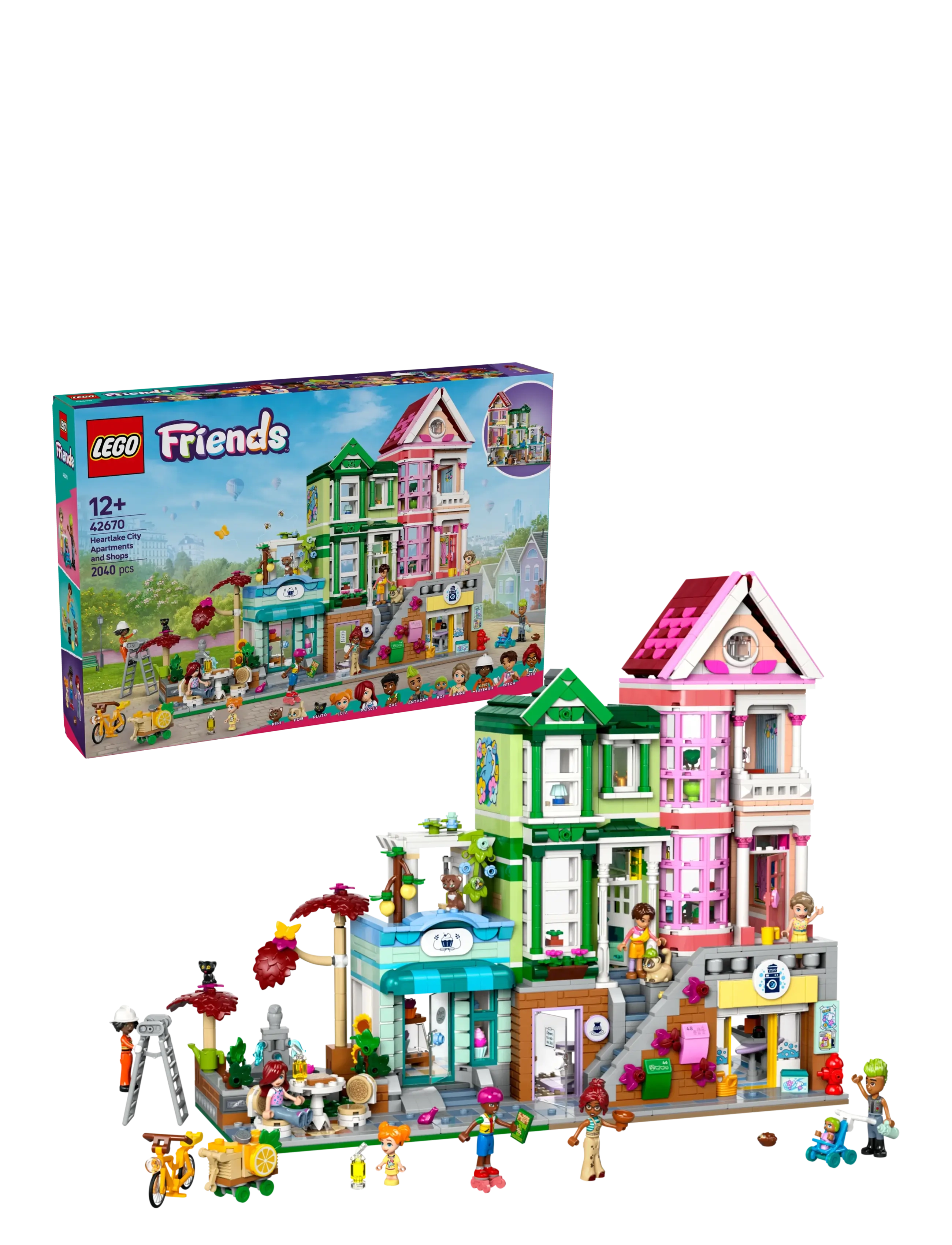 LEGO Friends Heartlake City Apartments and Shops Model Kit 42670 - Jõulukingid - MULTI / multi