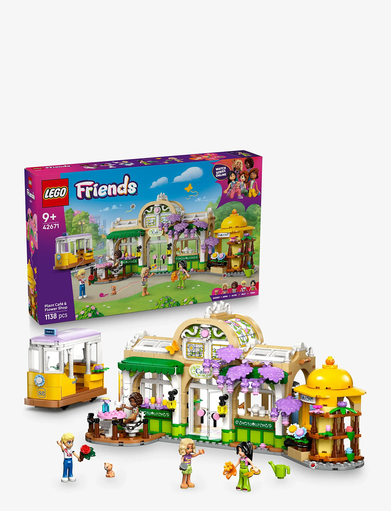 LEGO - Friends Plant Café & Flower Shop Building Kit Pretend-Play Set 42671 - lego friends - multi - 0