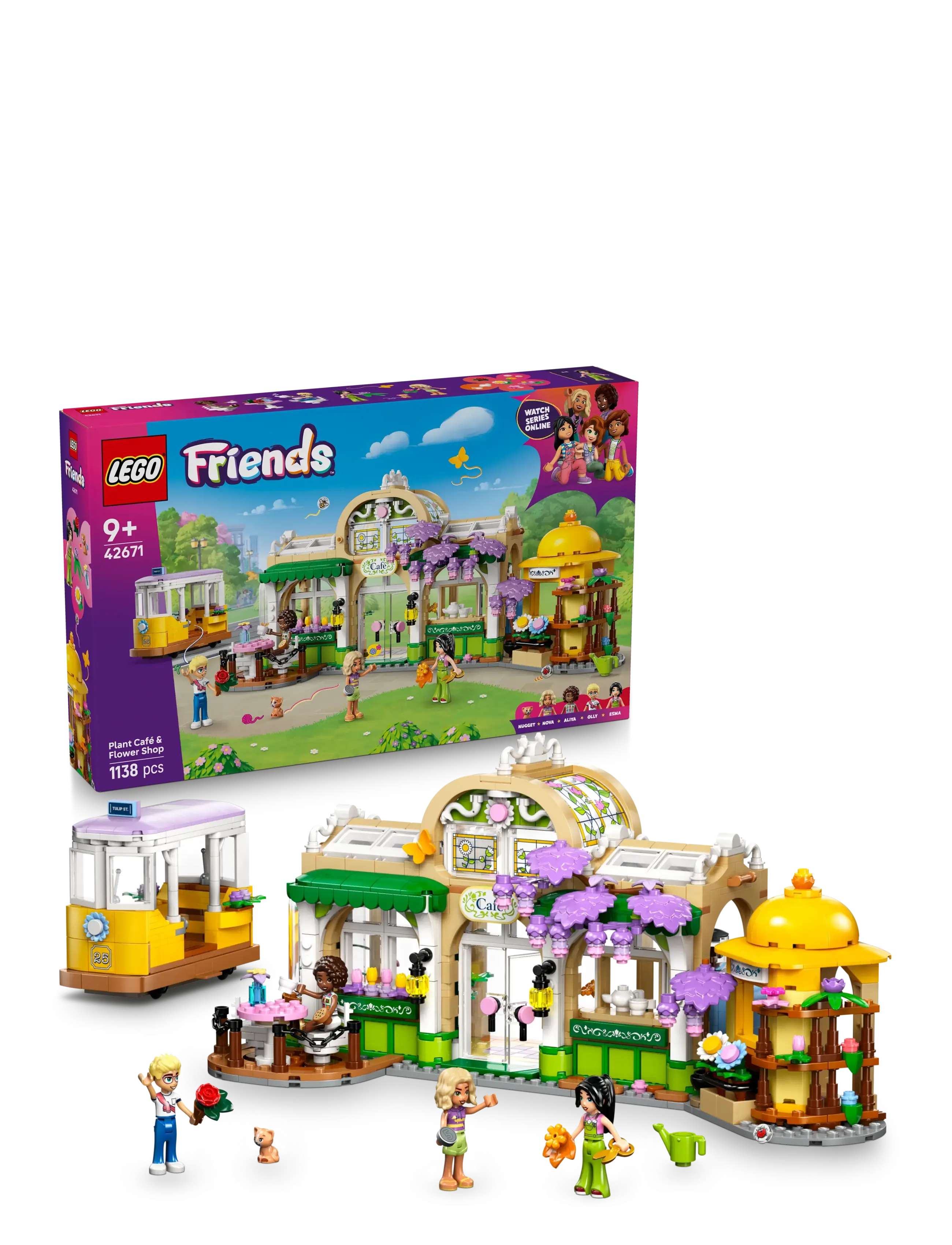 LEGO Friends Plant Café & Flower Shop Building Kit Pretend-Play Set 42671 - 4 for 3 - MULTI / multi