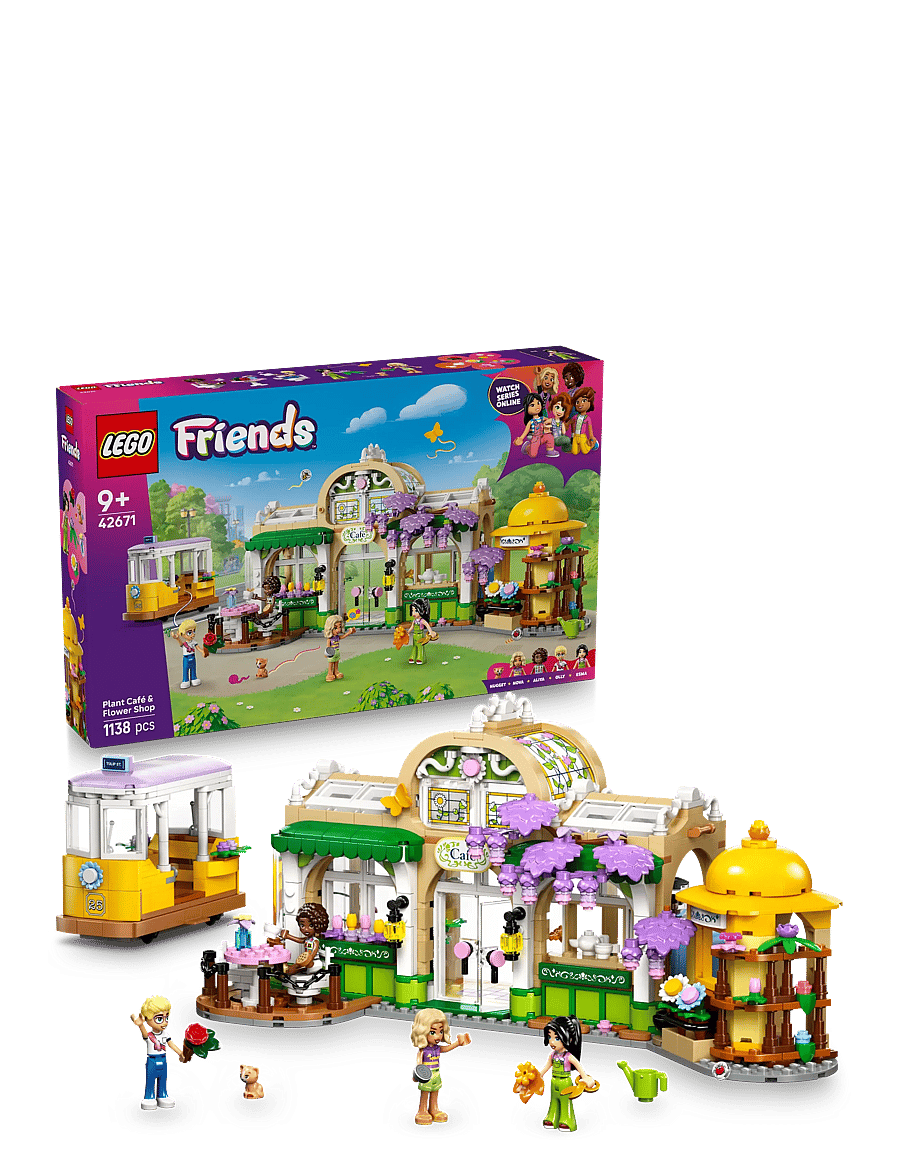 LEGO - Friends Plant Café & Flower Shop Building Kit Pretend-Play Set 42671 - lego friends - multi - 0