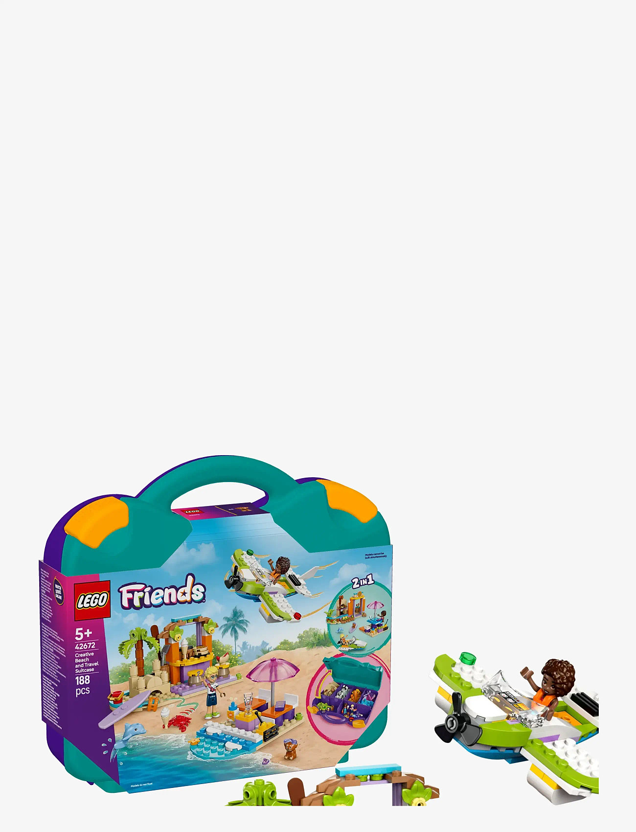 LEGO - Friends Creative Beach and Travel Suitcase Buildable Toy Set 42672 - multi - 0