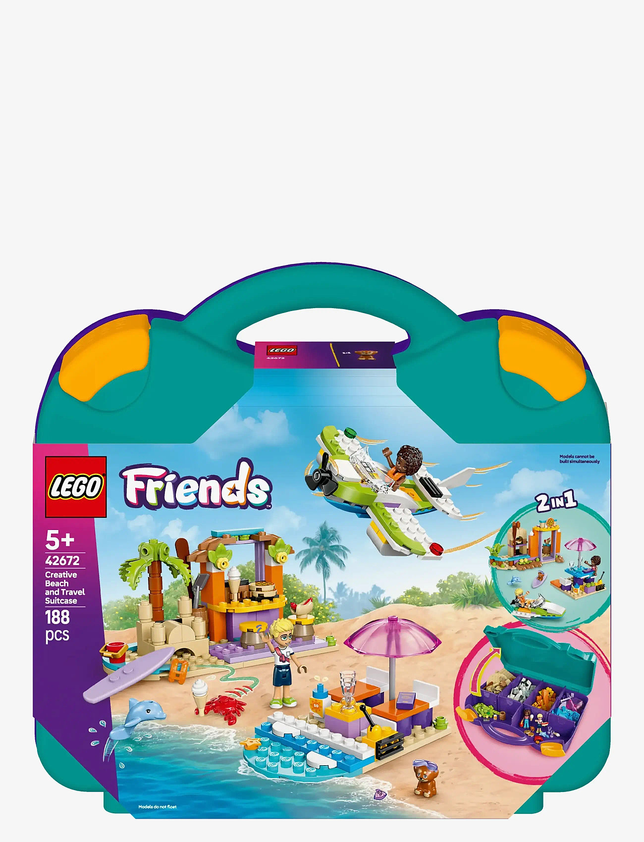 LEGO - Friends Creative Beach and Travel Suitcase Buildable Toy Set 42672 - multi - 4