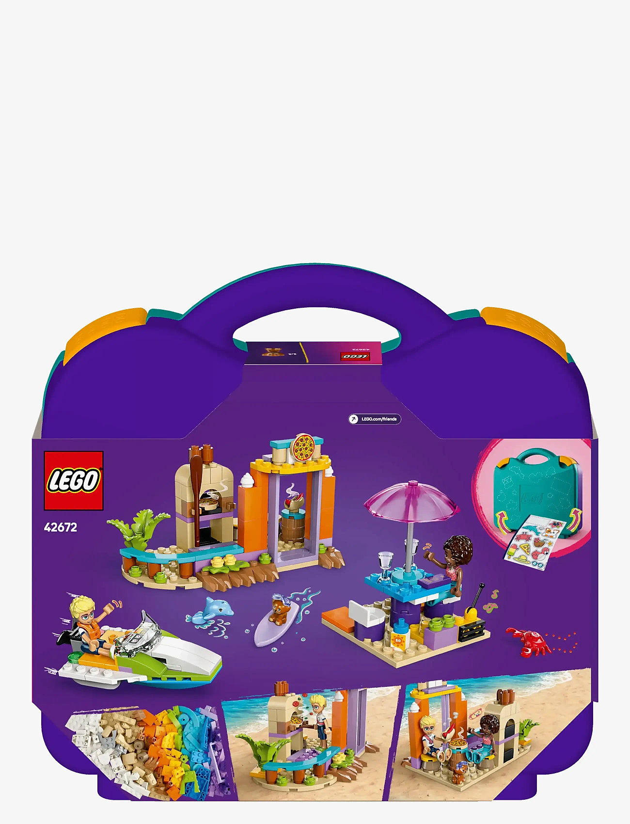 LEGO - Friends Creative Beach and Travel Suitcase Buildable Toy Set 42672 - multi - 5