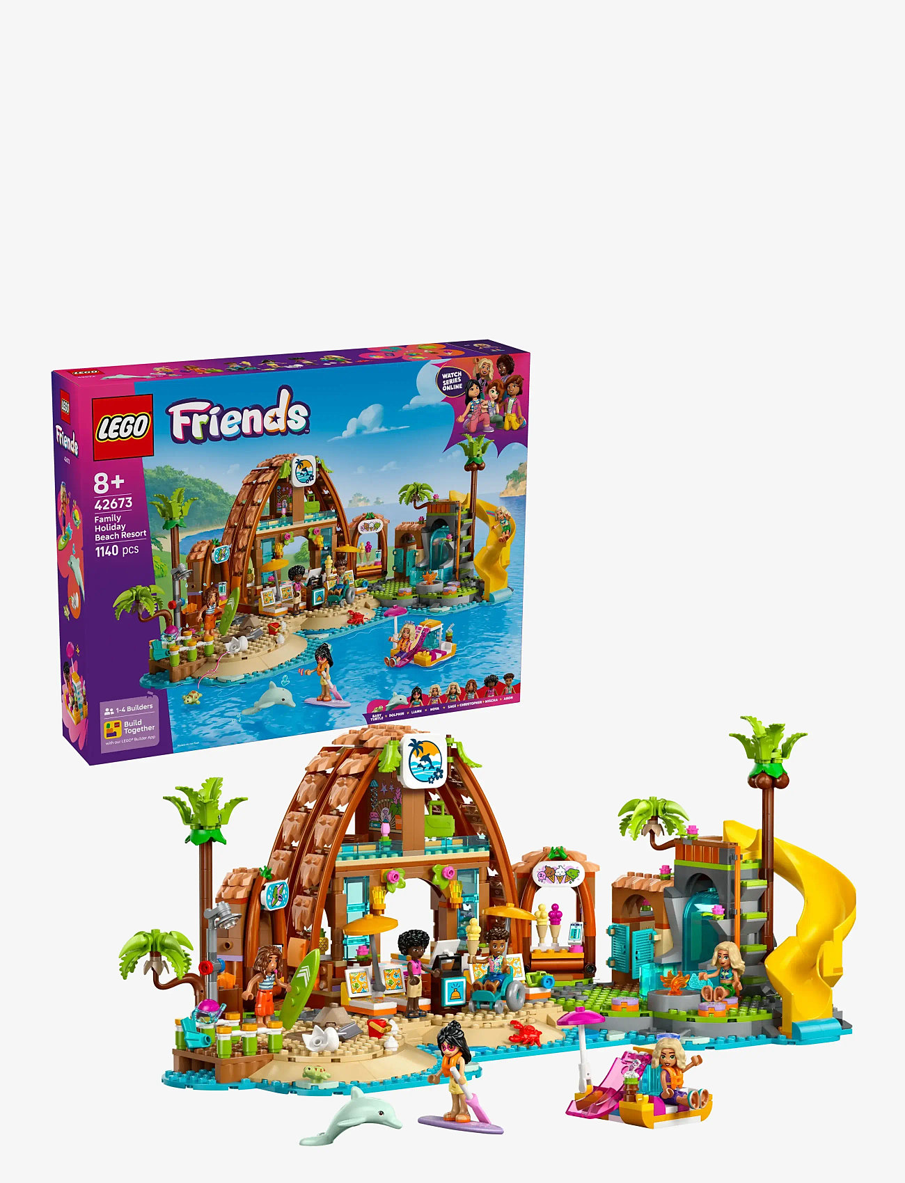 LEGO Friends Family Holiday Beach Resort Building Set 42673 (LGO42673)  LEGO® Friends
