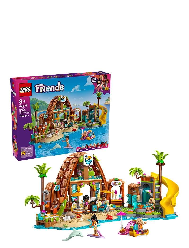 LEGO - Friends Family Holiday Beach Resort Building Set 42673 - lego friends - multi - 0