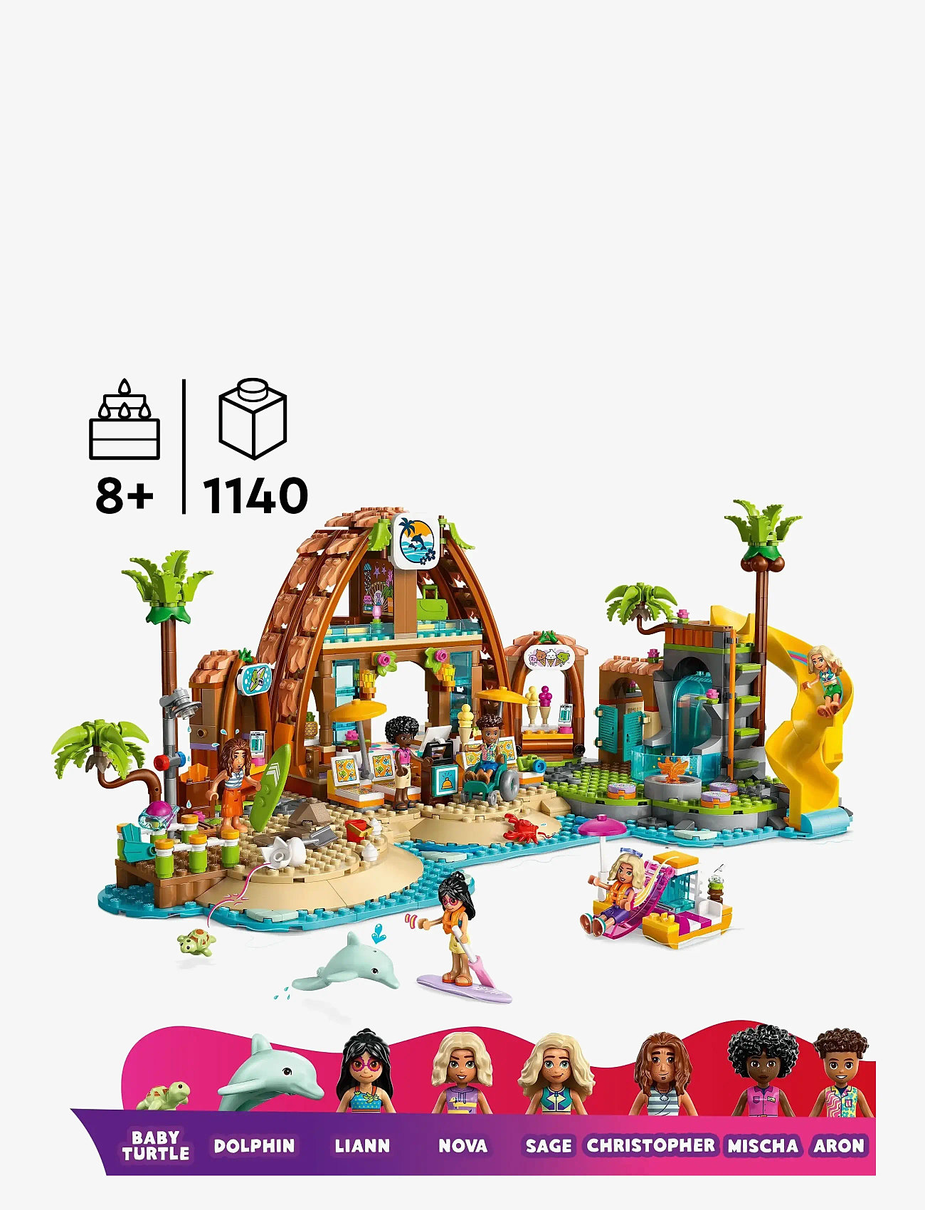 LEGO - Friends Family Holiday Beach Resort Building Set 42673 - lego friends - multi - 1