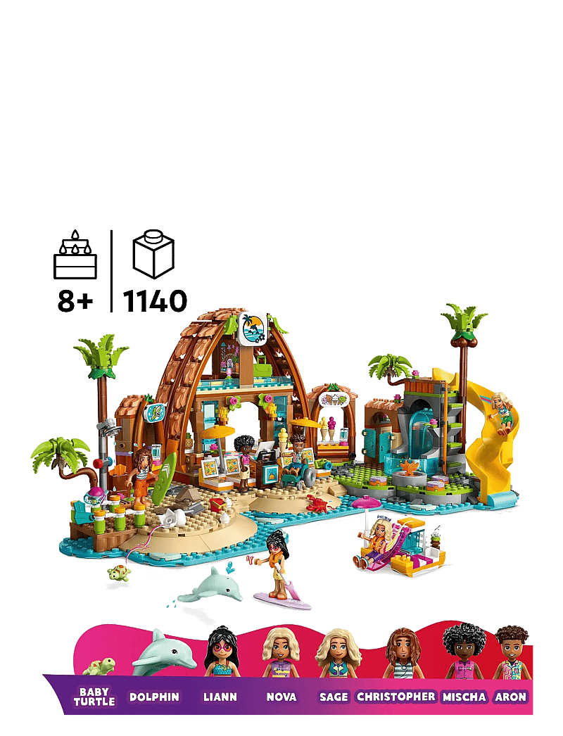 LEGO - Friends Family Holiday Beach Resort Building Set 42673 - lego friends - multi - 1