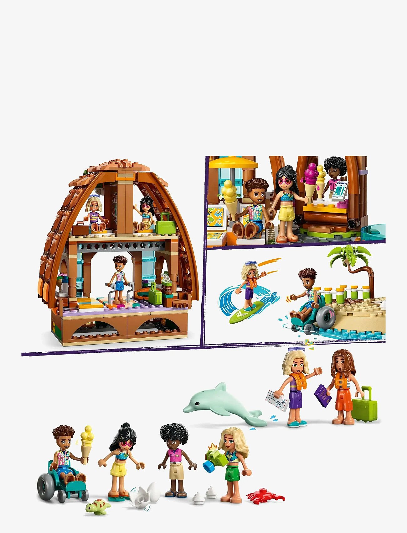LEGO - Friends Family Holiday Beach Resort Building Set 42673 - lego friends - multi - 4