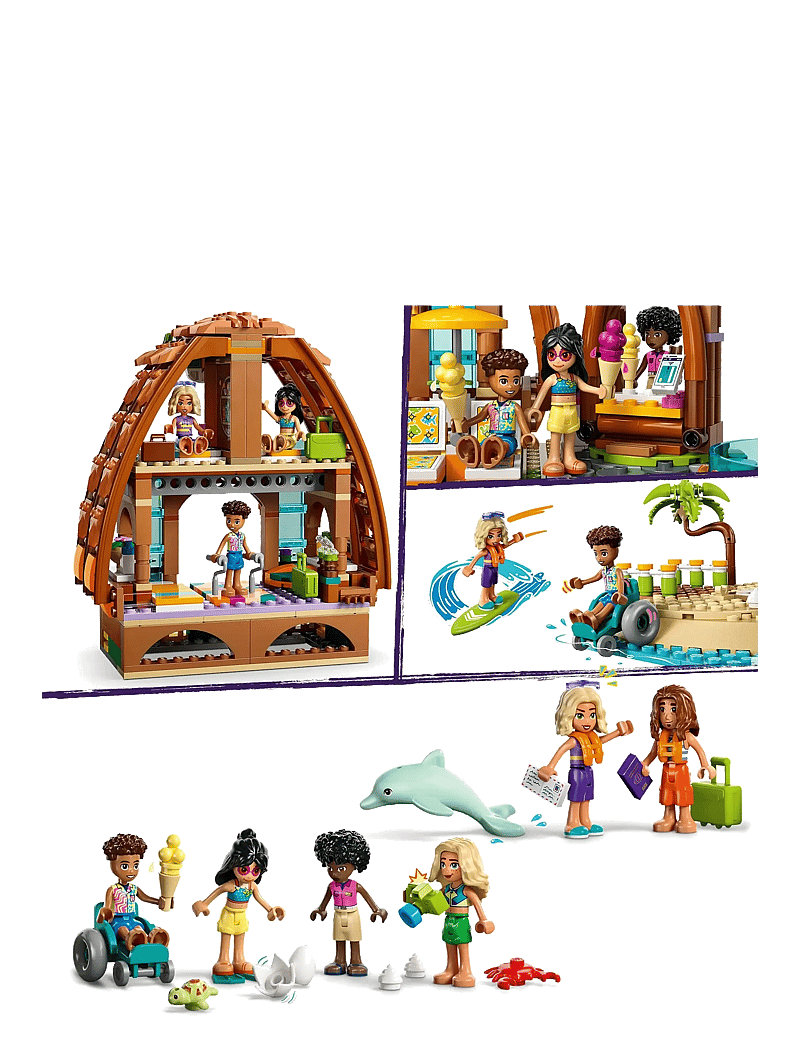 LEGO - Friends Family Holiday Beach Resort Building Set 42673 - lego friends - multi - 4