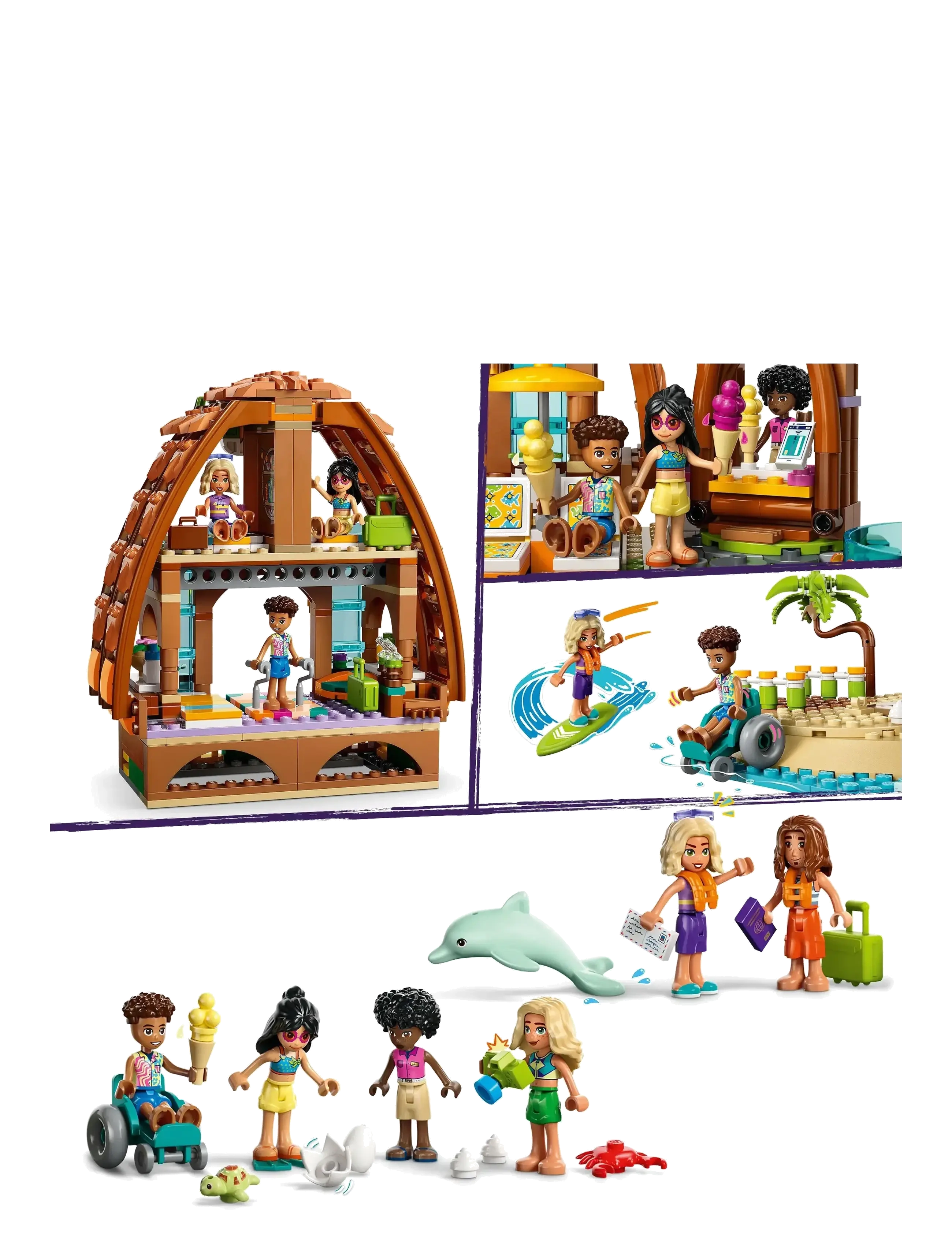 LEGO - Friends Family Holiday Beach Resort Building Set 42673 - multi - 4
