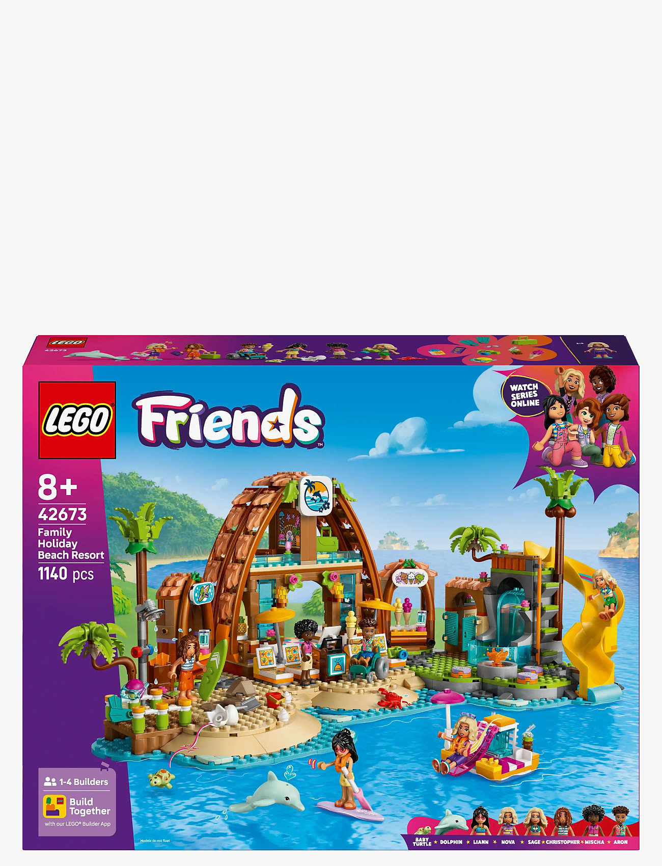 LEGO - Friends Family Holiday Beach Resort Building Set 42673 - lego friends - multi - 5