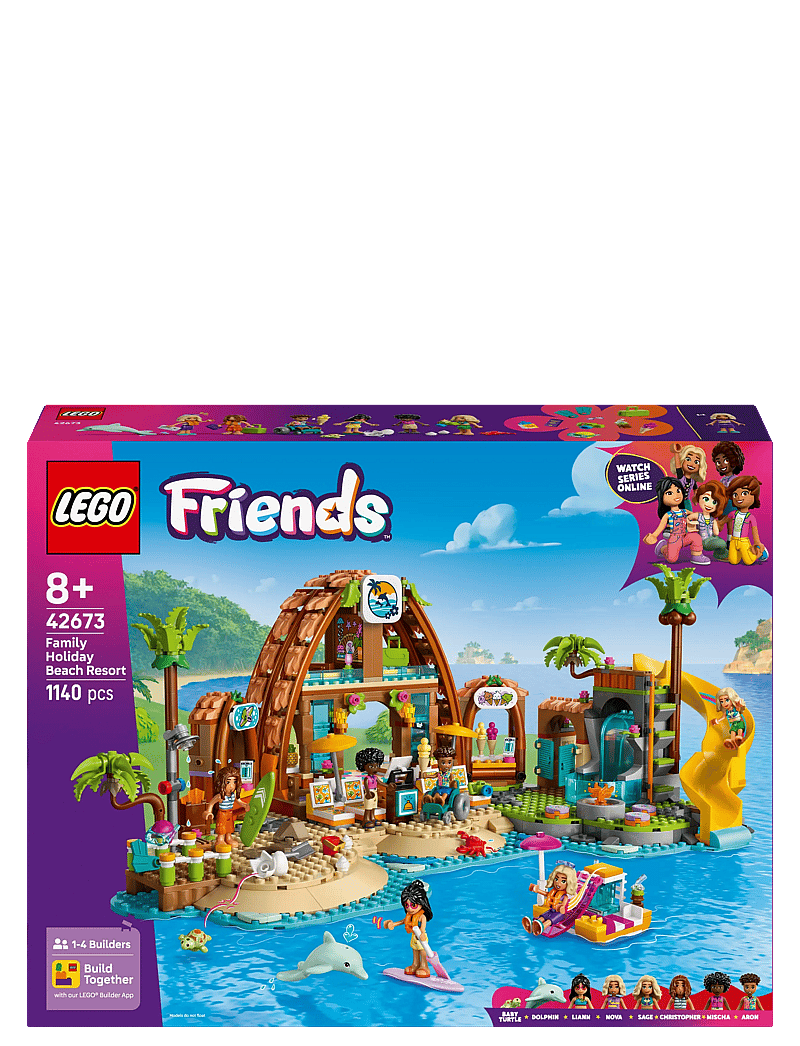 LEGO - Friends Family Holiday Beach Resort Building Set 42673 - lego friends - multi - 5