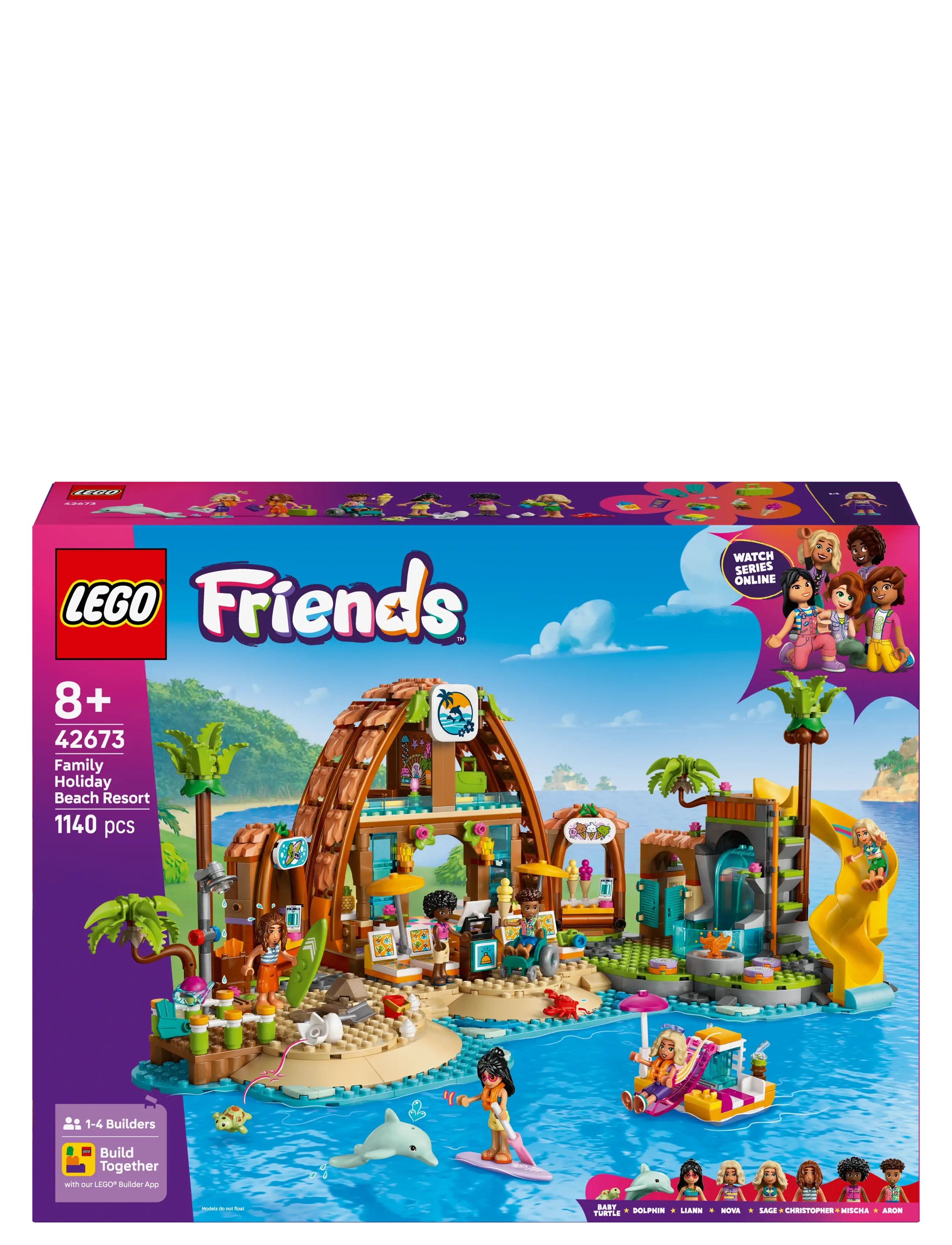 LEGO - Friends Family Holiday Beach Resort Building Set 42673 - lego friends - multi - 5