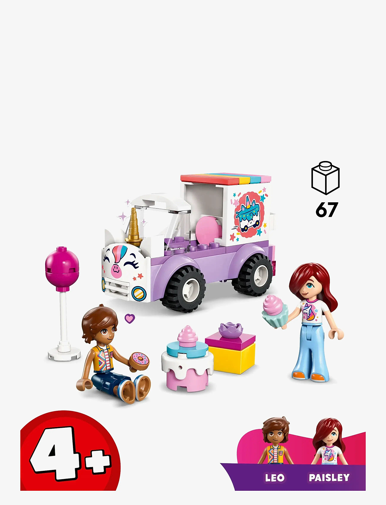 LEGO - Enhörningsbil för tårtleveranser 42675 - lego friends - multi - 1