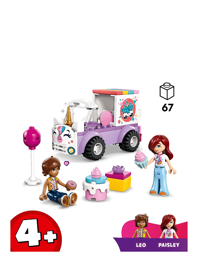 LEGO - Friends Unicorn Cake Delivery Car Toy 42675 - lego friends - multi - 1