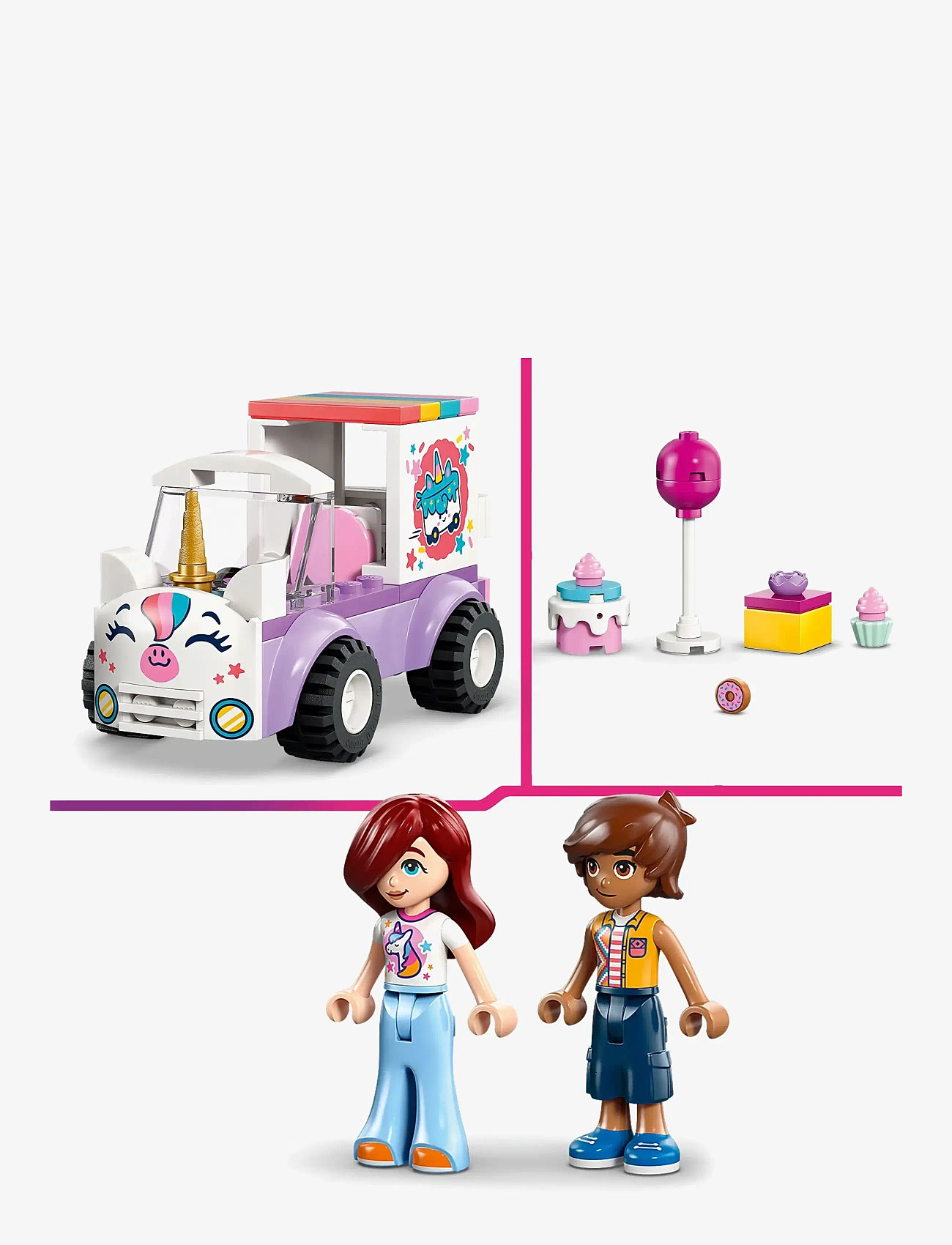 LEGO - Enhörningsbil för tårtleveranser 42675 - lego friends - multi - 5