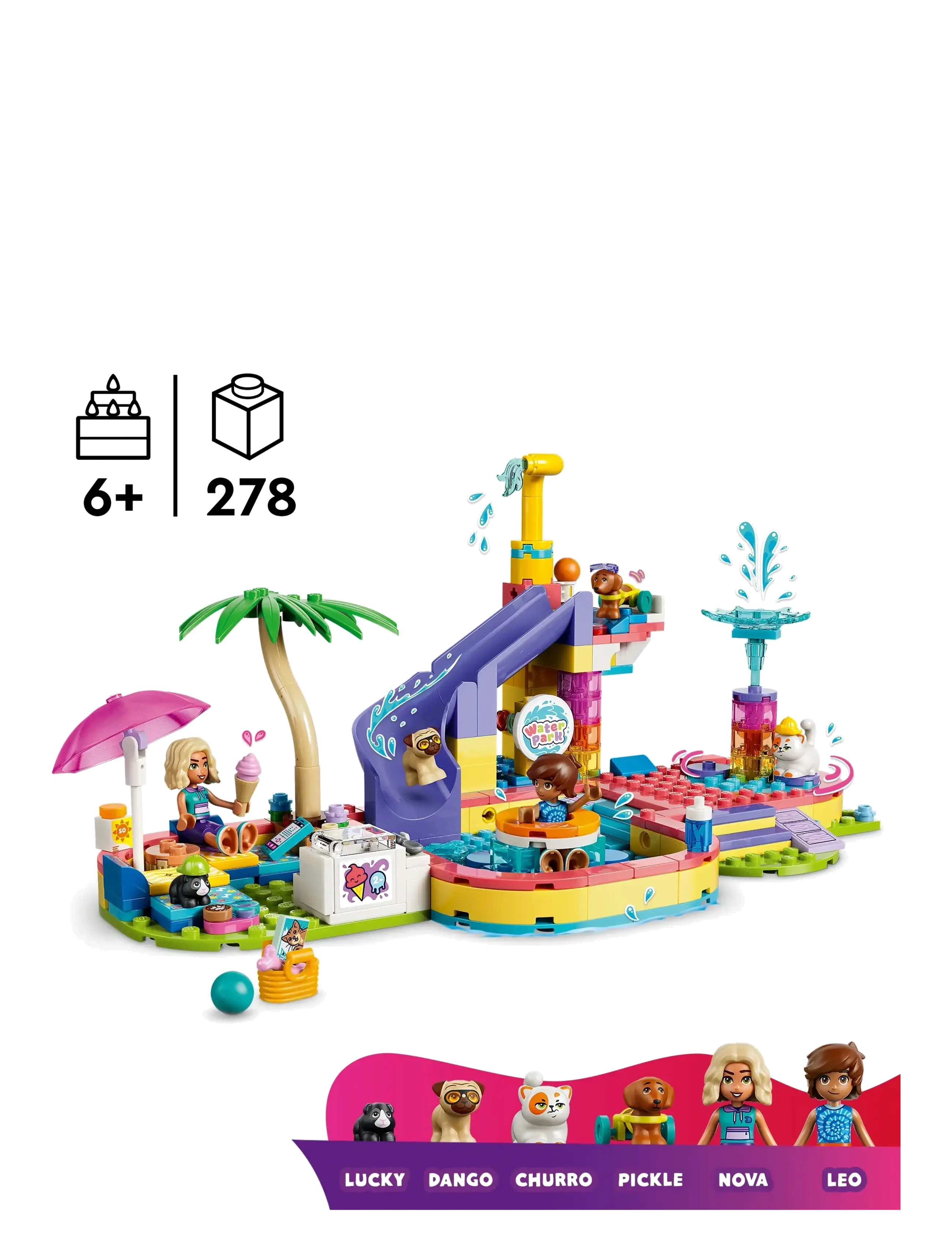 LEGO - Fun Water Park Day 42676 - lego friends - multi - 1