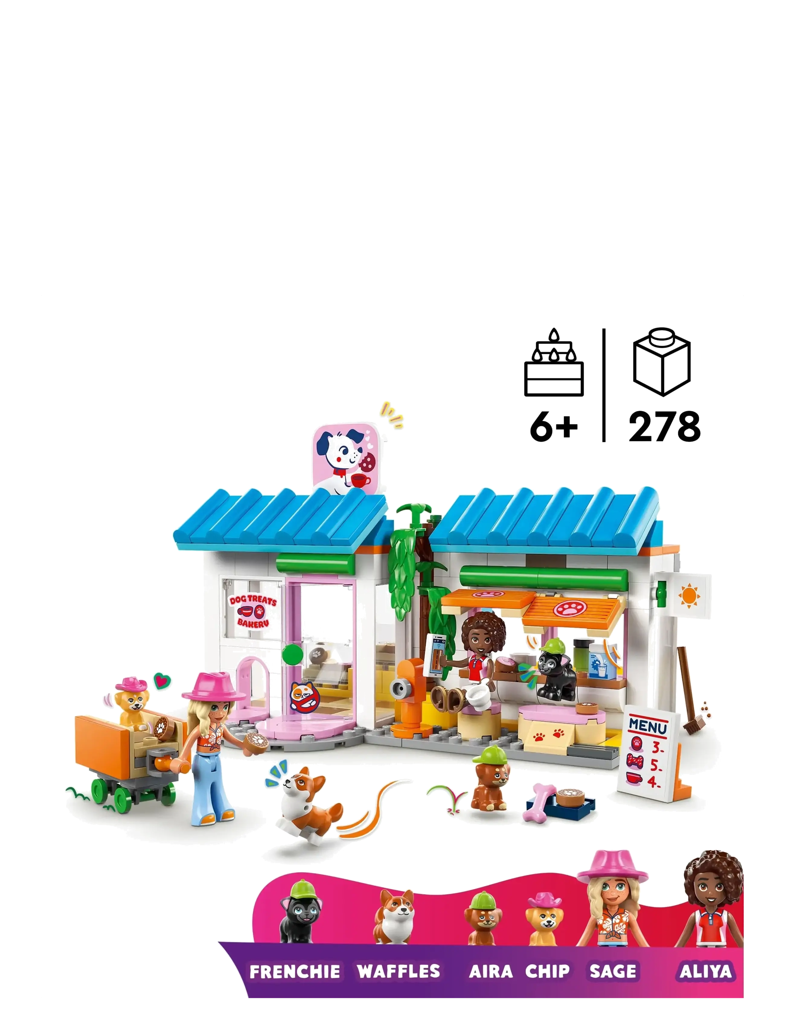 LEGO - Friends Dog Treats Bakery Building Toy Playset 42677 - lego friends - multi - 1