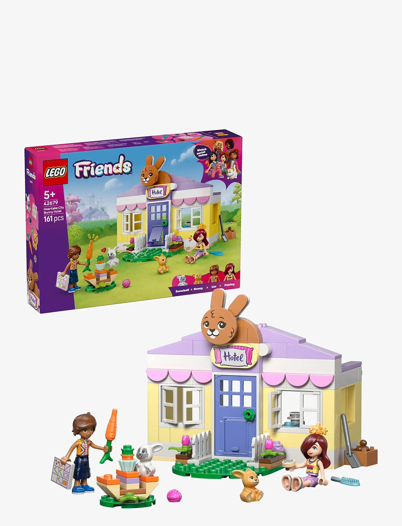 LEGO - Friends Heartlake City Bunny Hotel Playset Toy 42679 - lego friends - multi - 0