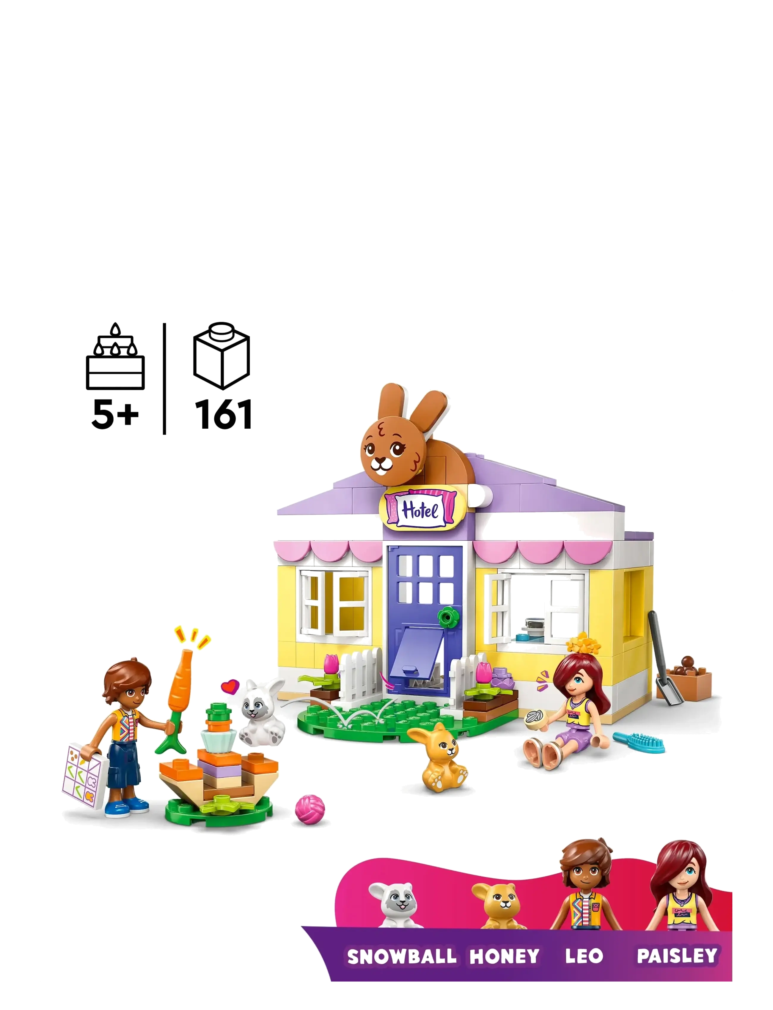 LEGO - Friends Heartlake City Bunny Hotel Playset Toy 42679 - lego friends - multi - 1