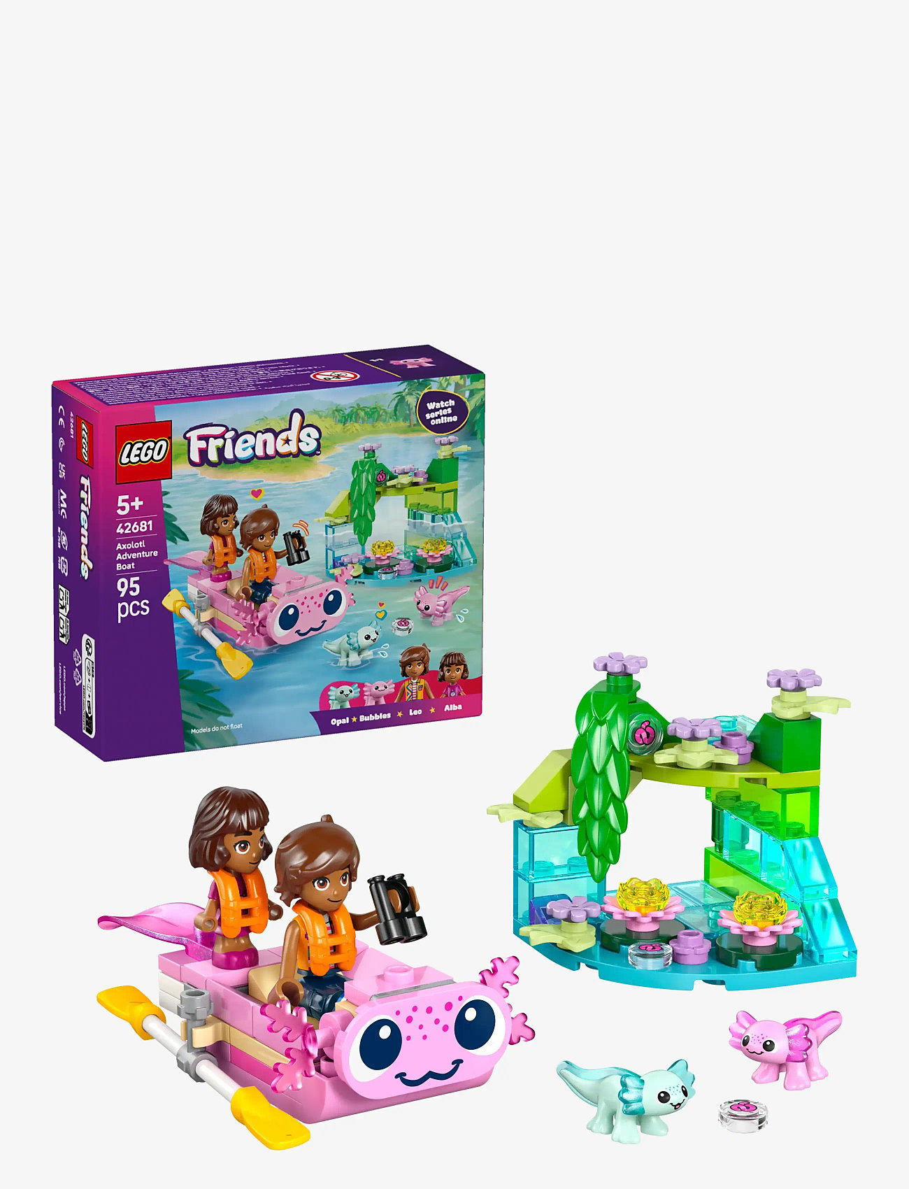 LEGO - Axolotl-eventyrbåd 42681 - lego friends - multi - 0