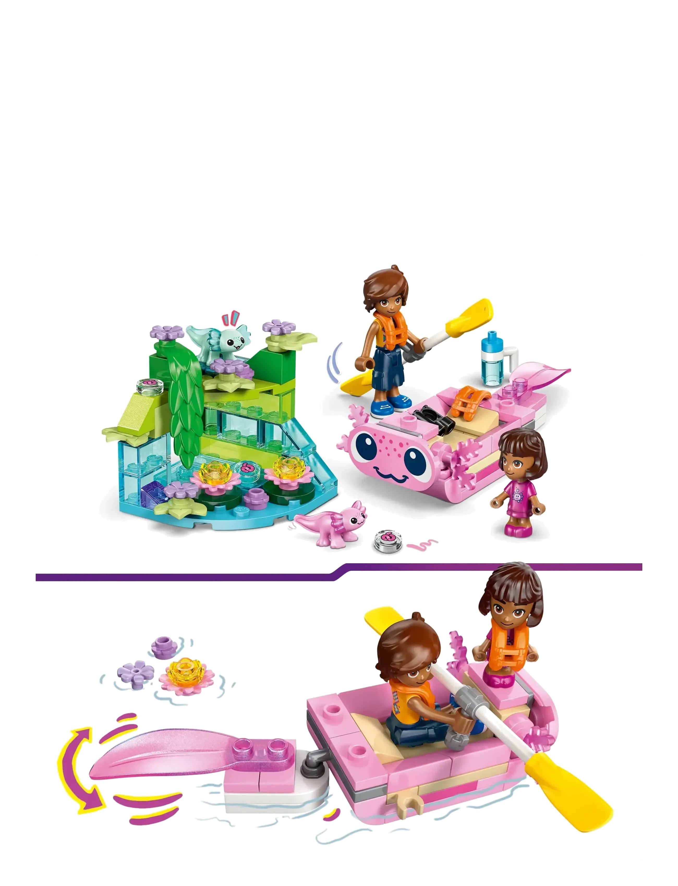 LEGO - Friends Axolotl Adventure Boat 42681 - lego friends - multi - 3